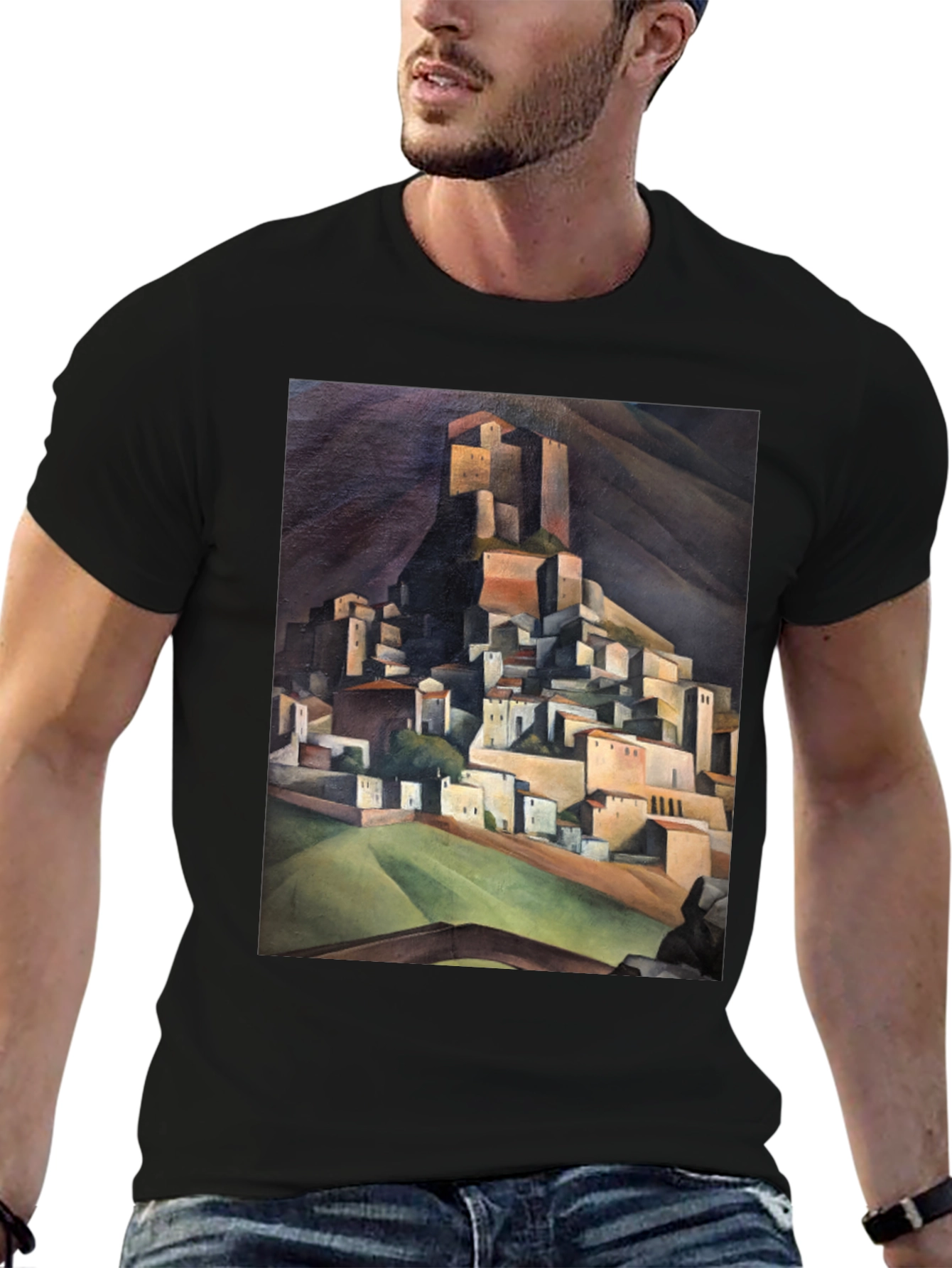 Towering Town Graphic Tee