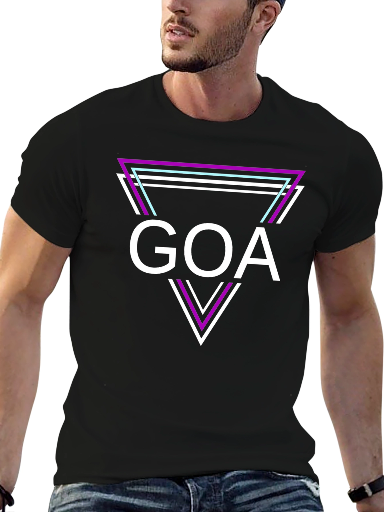 Goa Retro Triangle T-Shirt - Cool Graphic Tee