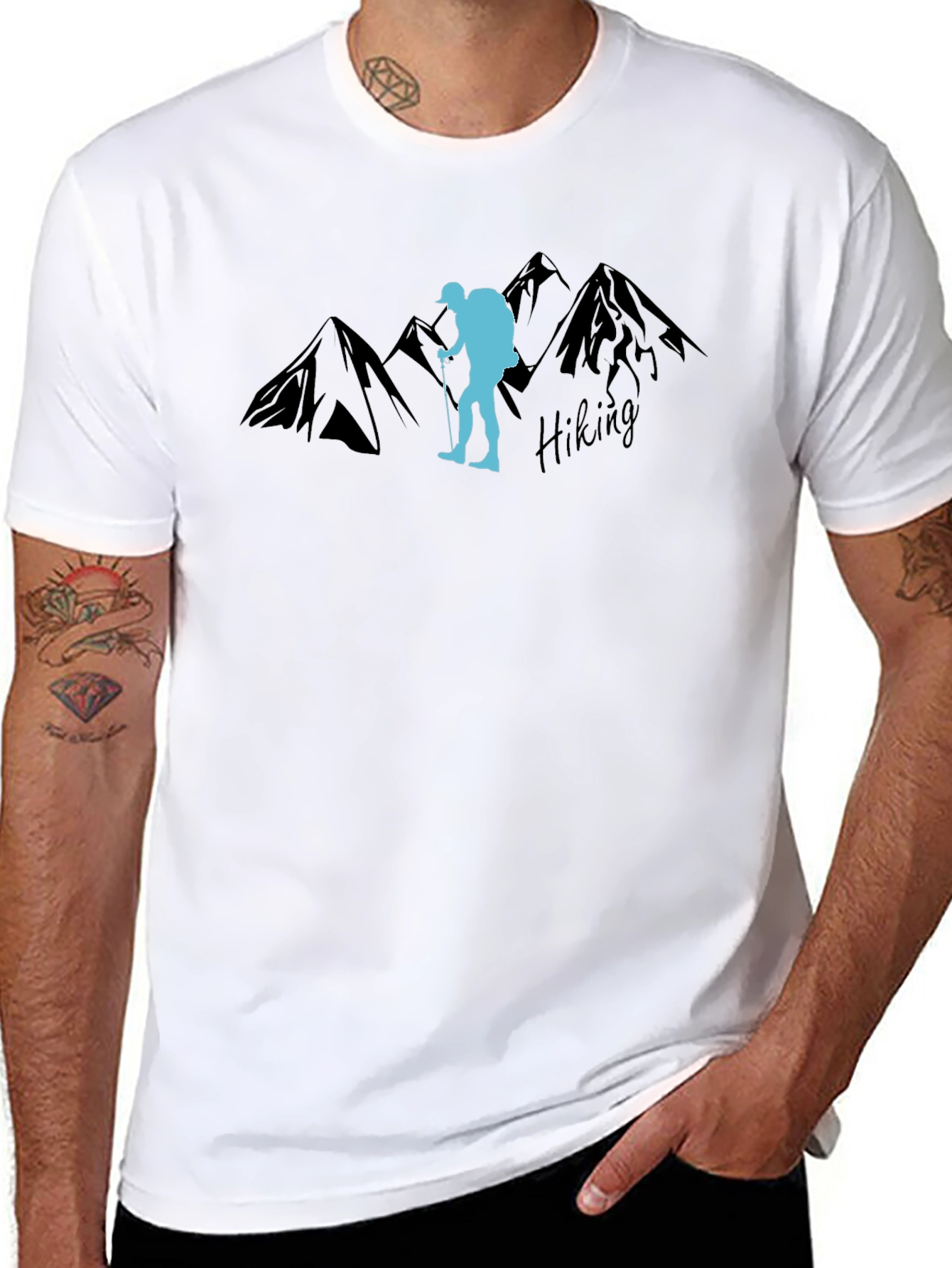 Hiking Adventure T-Shirt: Mountain Explorer Design