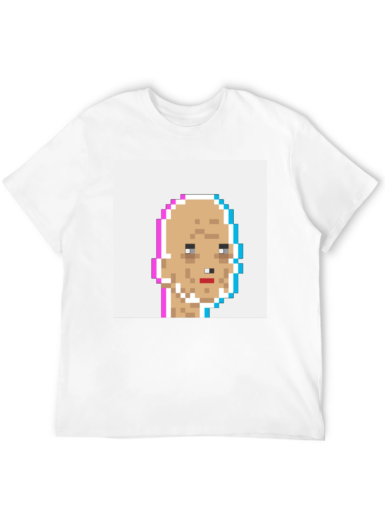 Pixel Art Tee - Glitch Crypto Punk Style