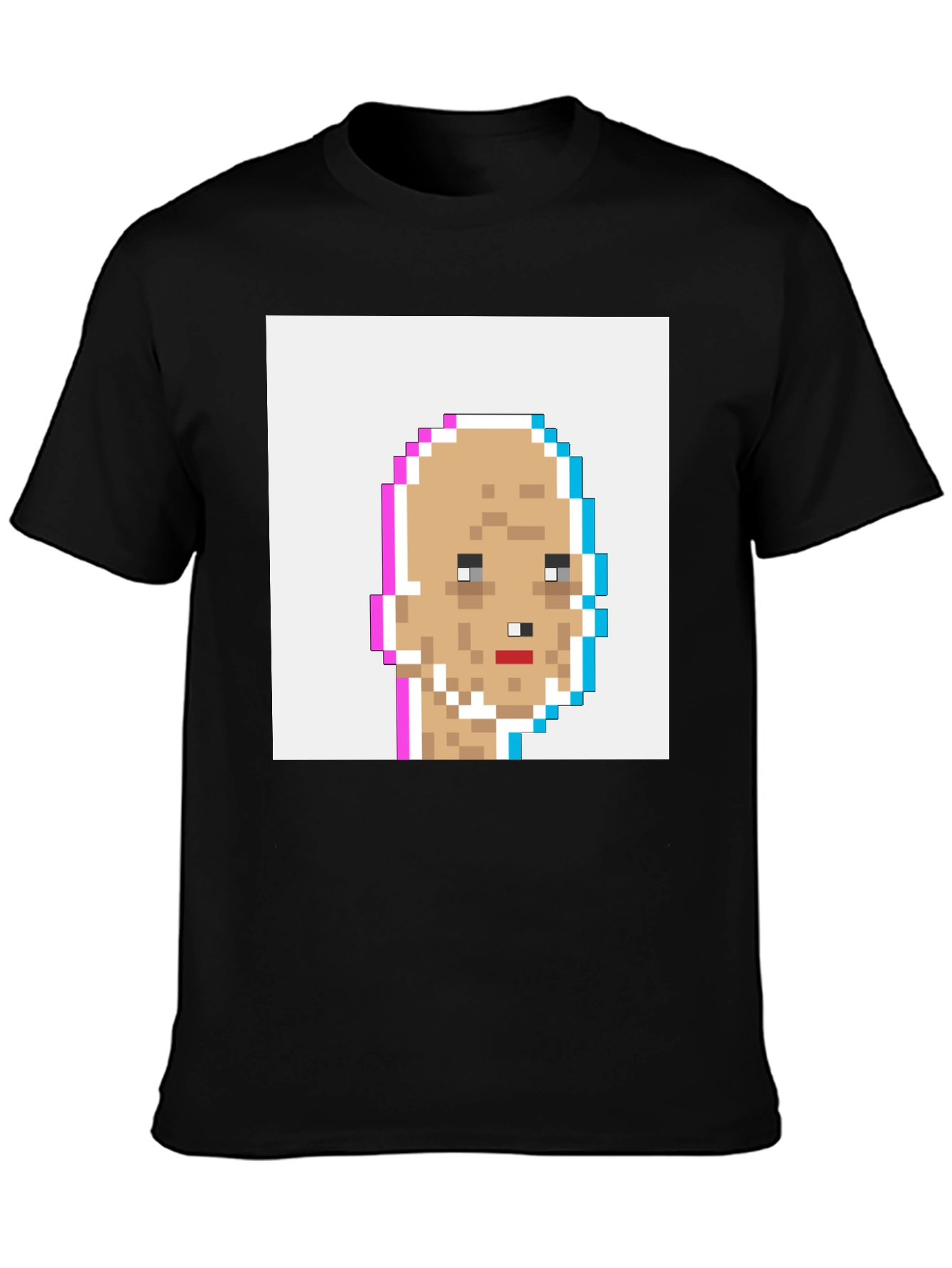 Pixel Art Tee - Glitch Crypto Punk Style