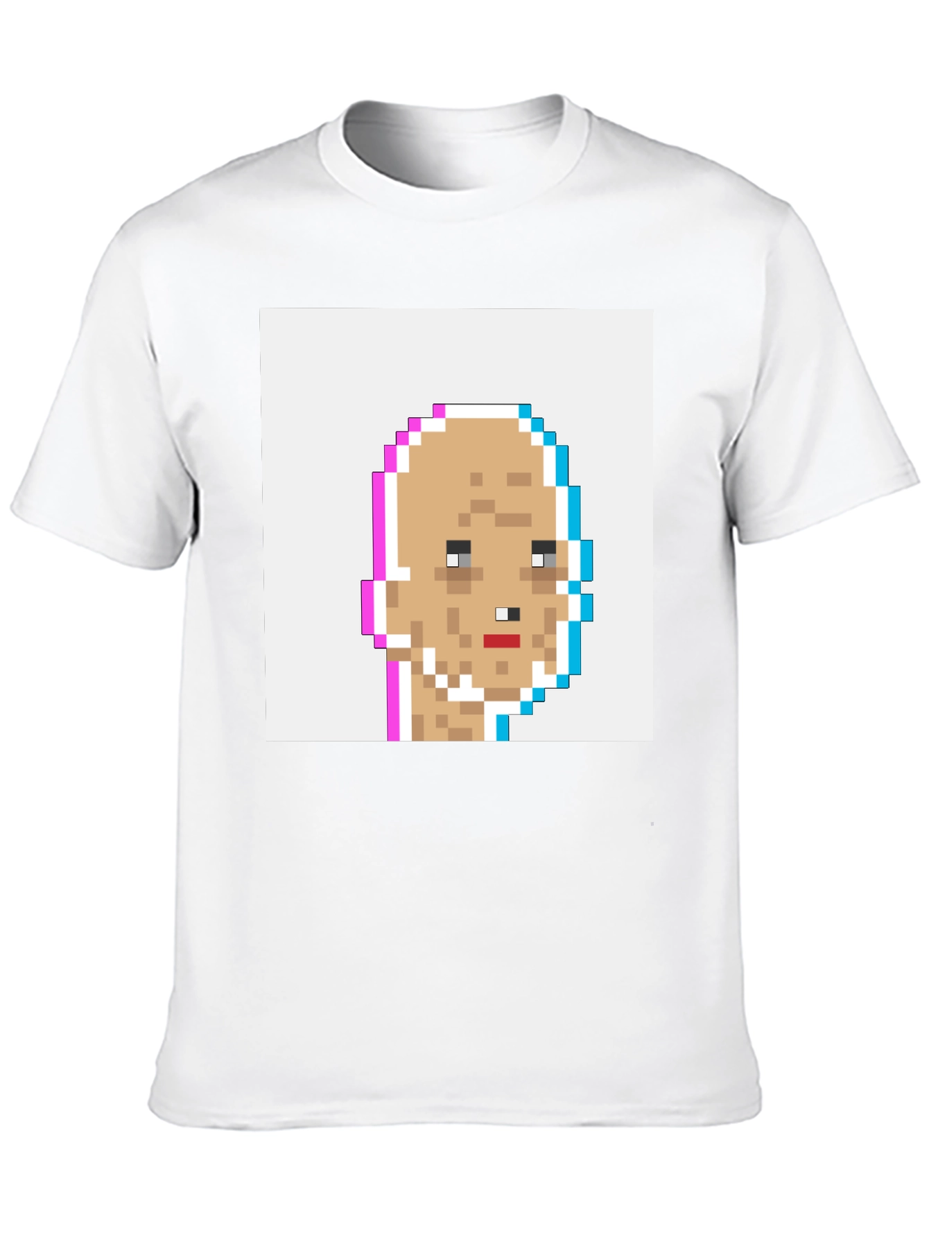 Pixel Art Tee - Glitch Crypto Punk Style