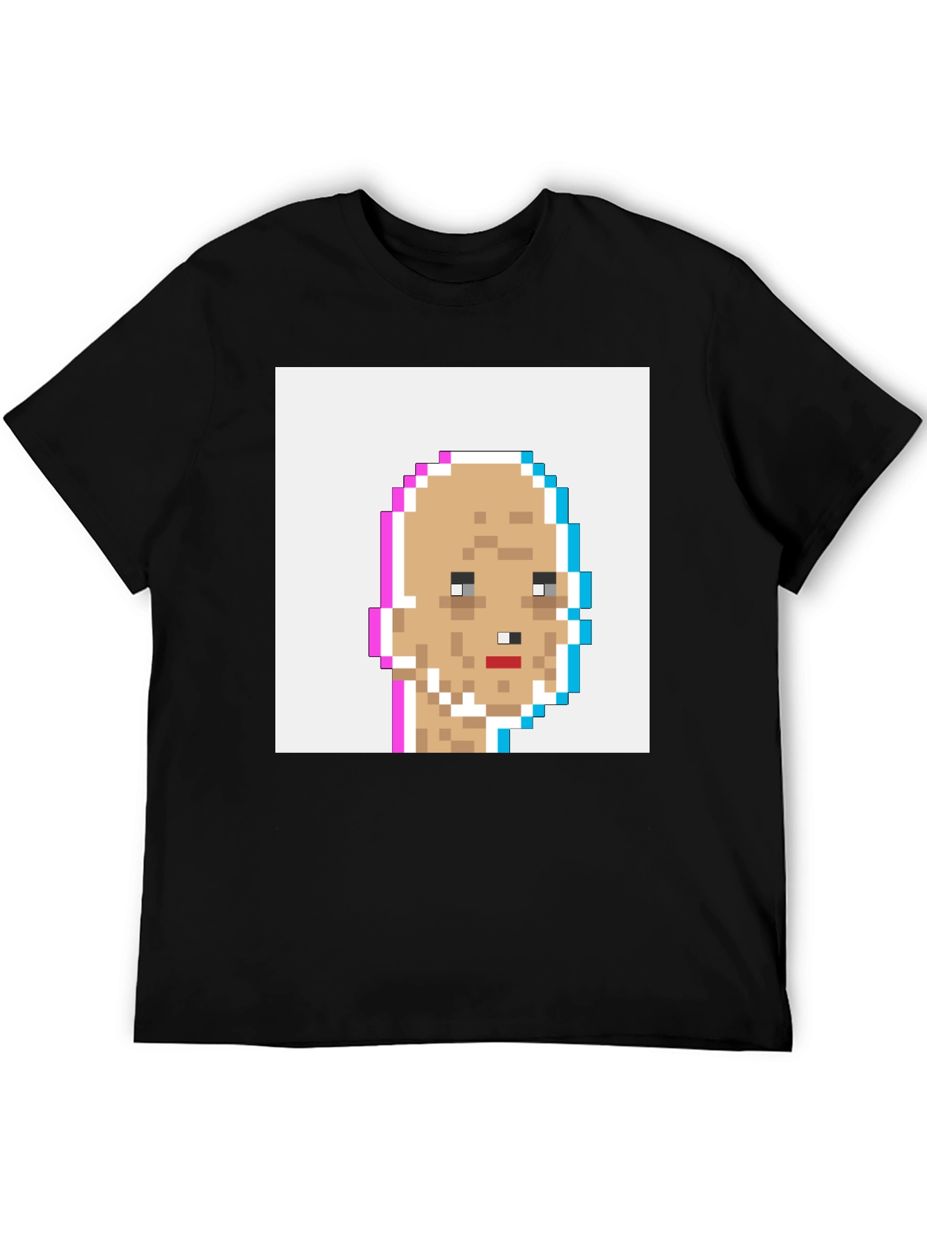 Pixel Art Tee - Glitch Crypto Punk Style