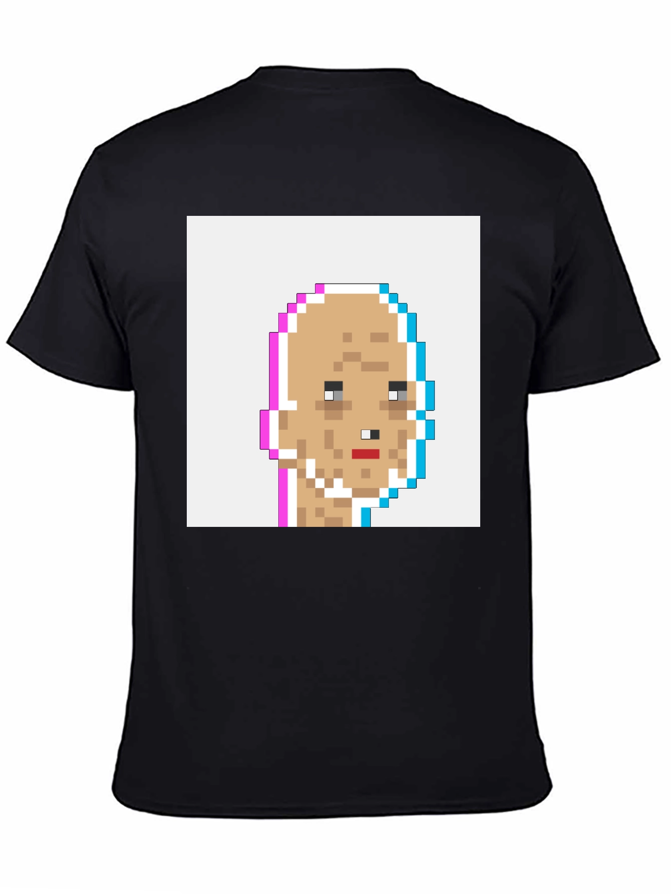 Pixel Art Tee - Glitch Crypto Punk Style