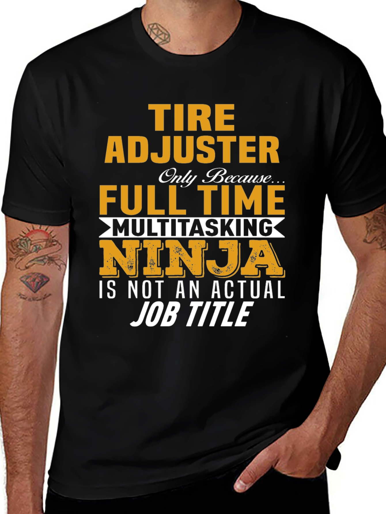 Tire Adjuster Full Time Multitasking Ninja T-Shirt