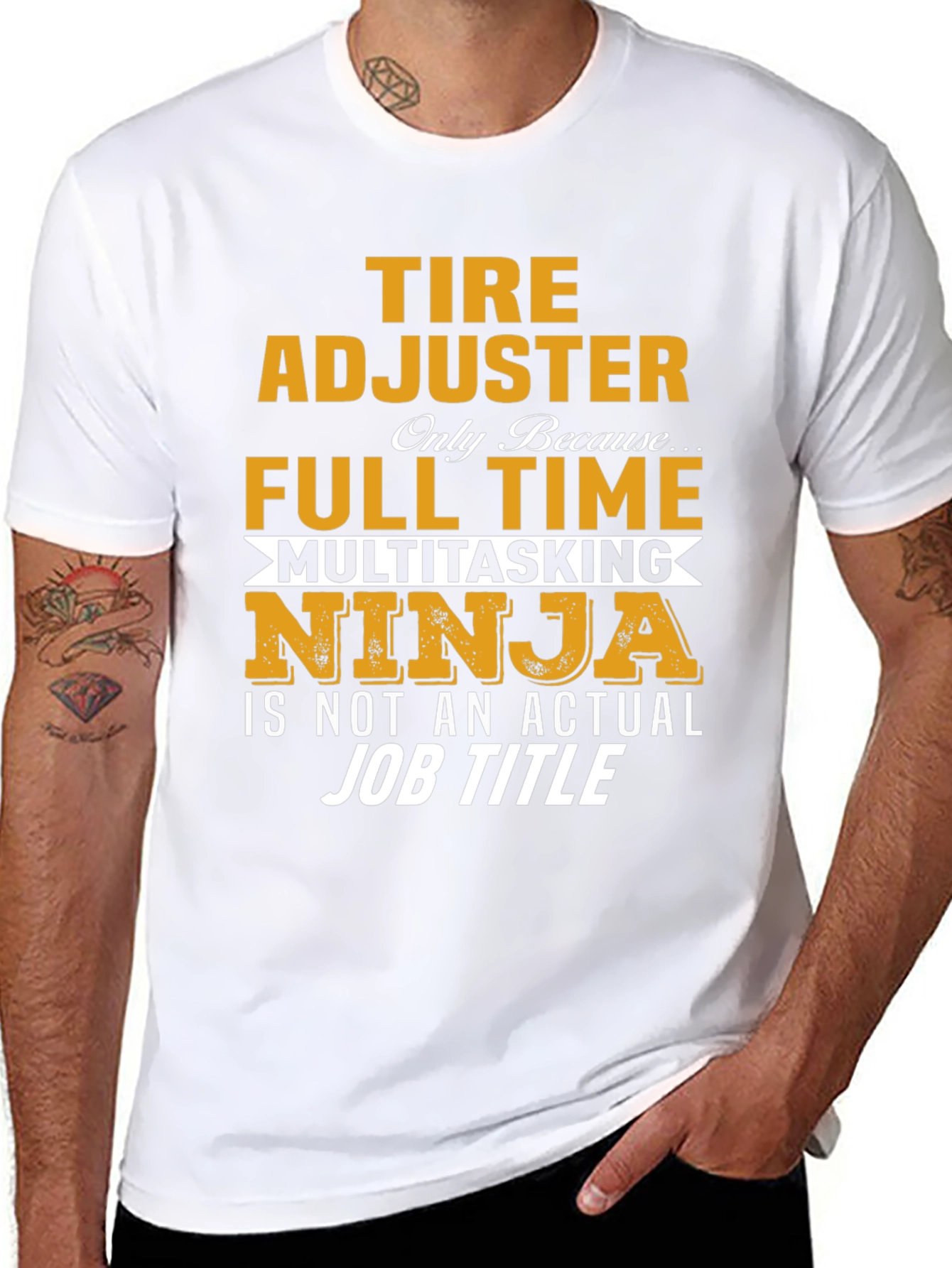 Tire Adjuster Full Time Multitasking Ninja T-Shirt