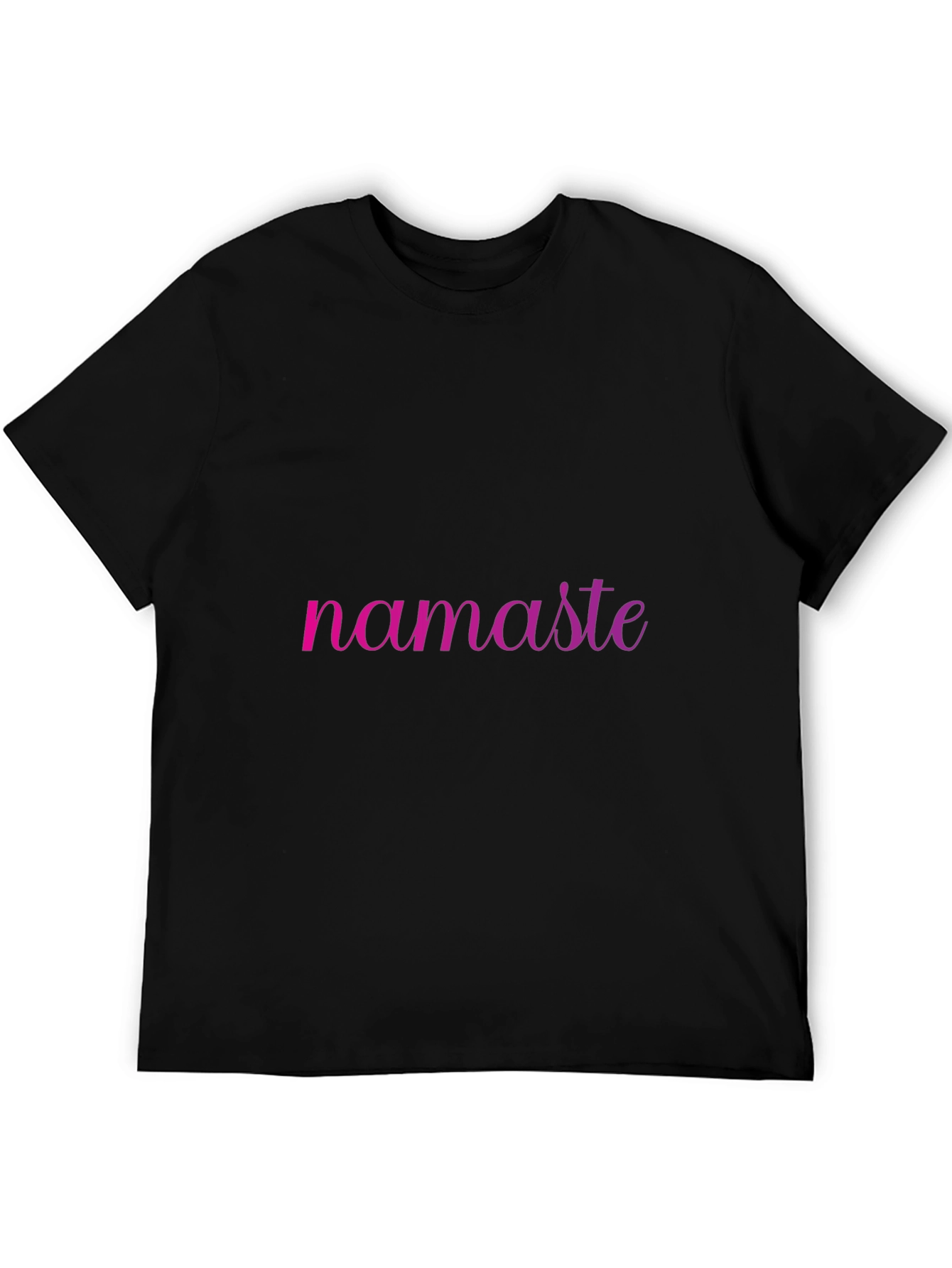 Namaste Ombre Graphic Black Tee