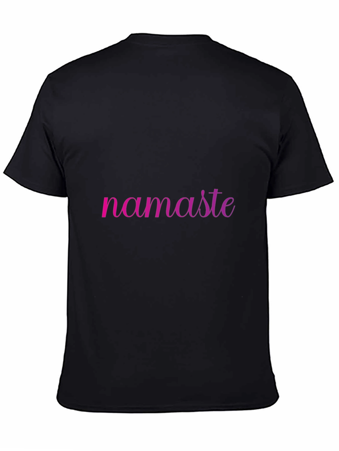 Namaste Ombre Graphic Black Tee