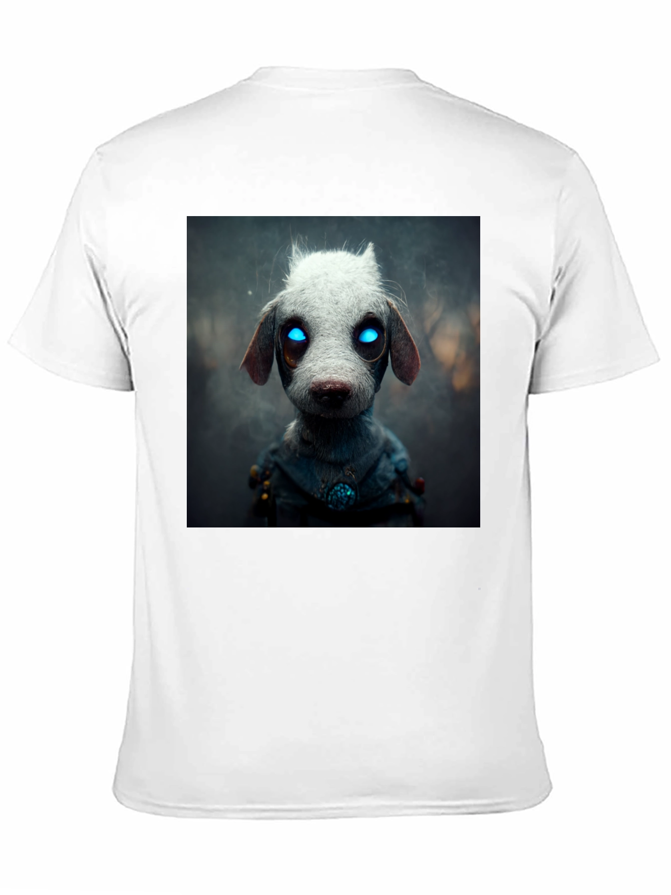 Cyberpunk Dog T-Shirt - Futuristic Canine Design
