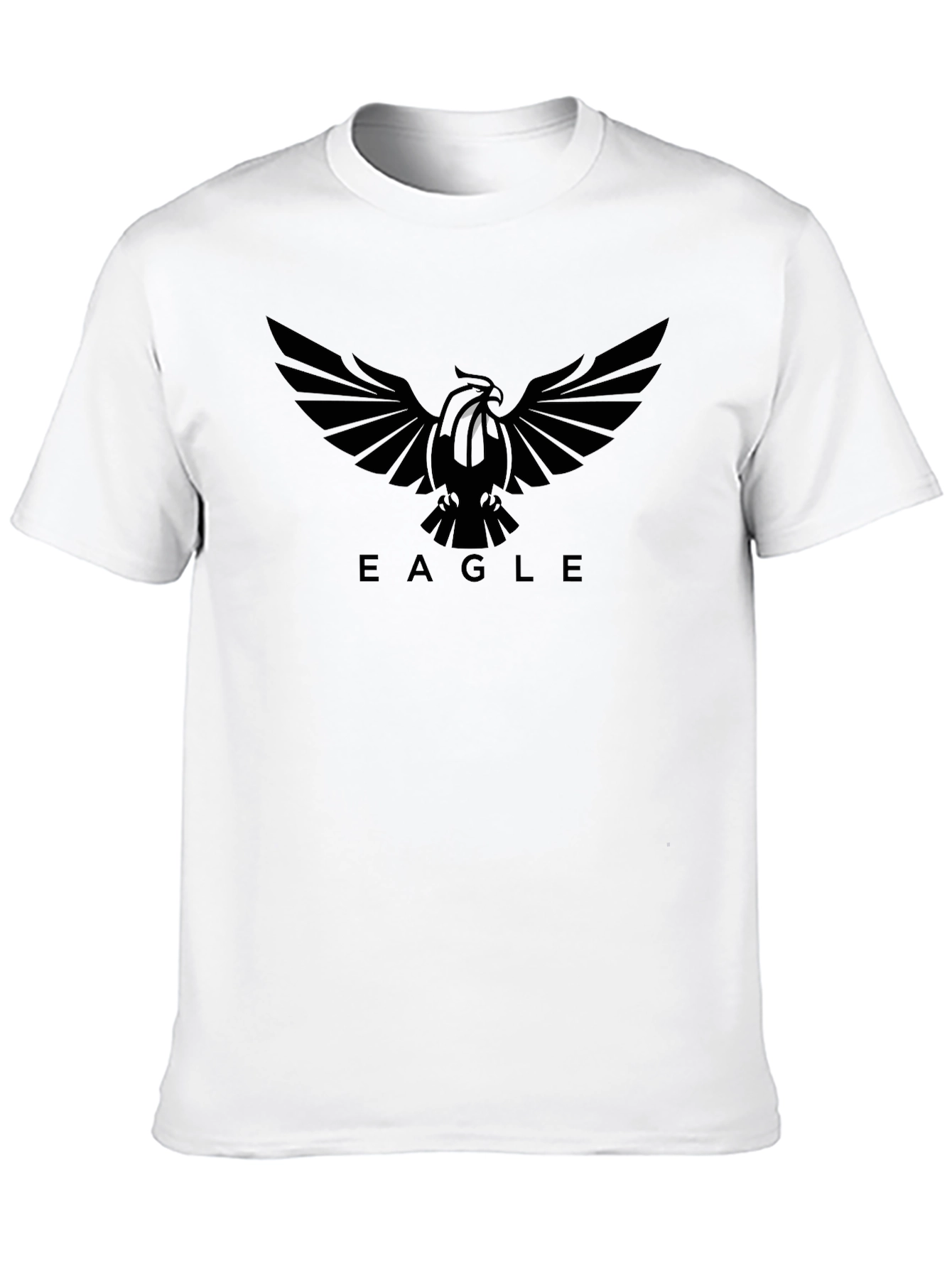 Eagle Crest Black T-Shirt - Stylish Graphic Tee