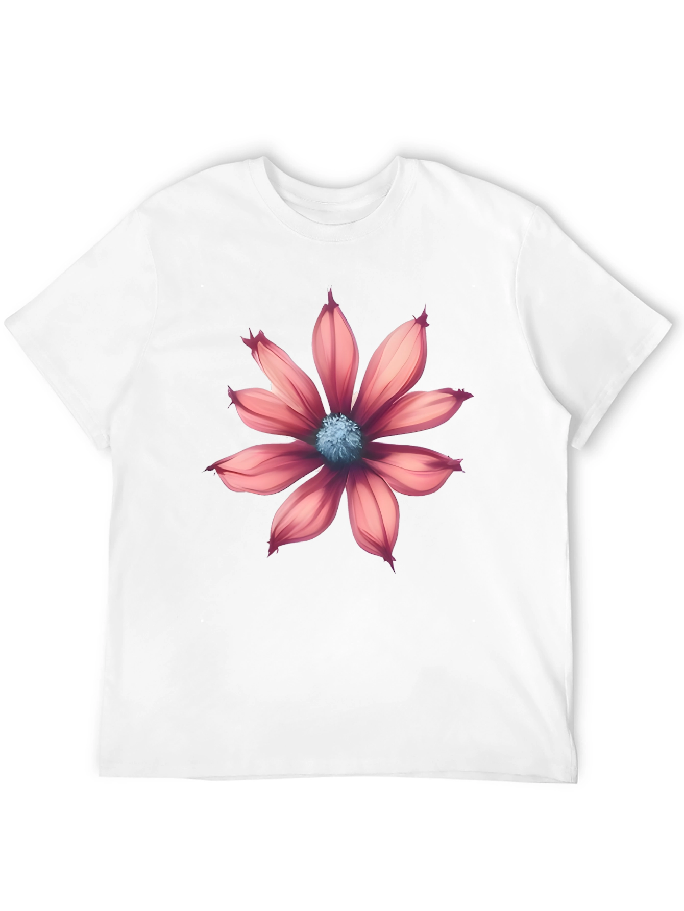 Floral Graphic Print Black T-Shirt