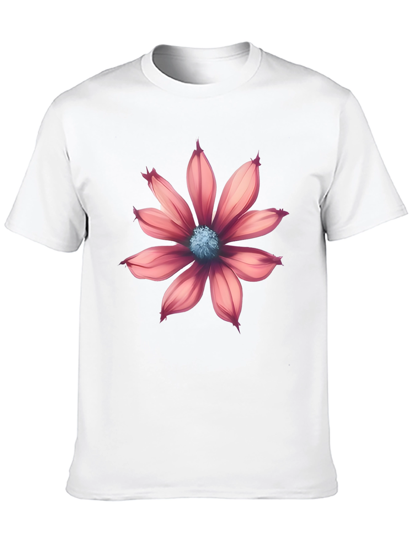 Floral Graphic Print Black T-Shirt