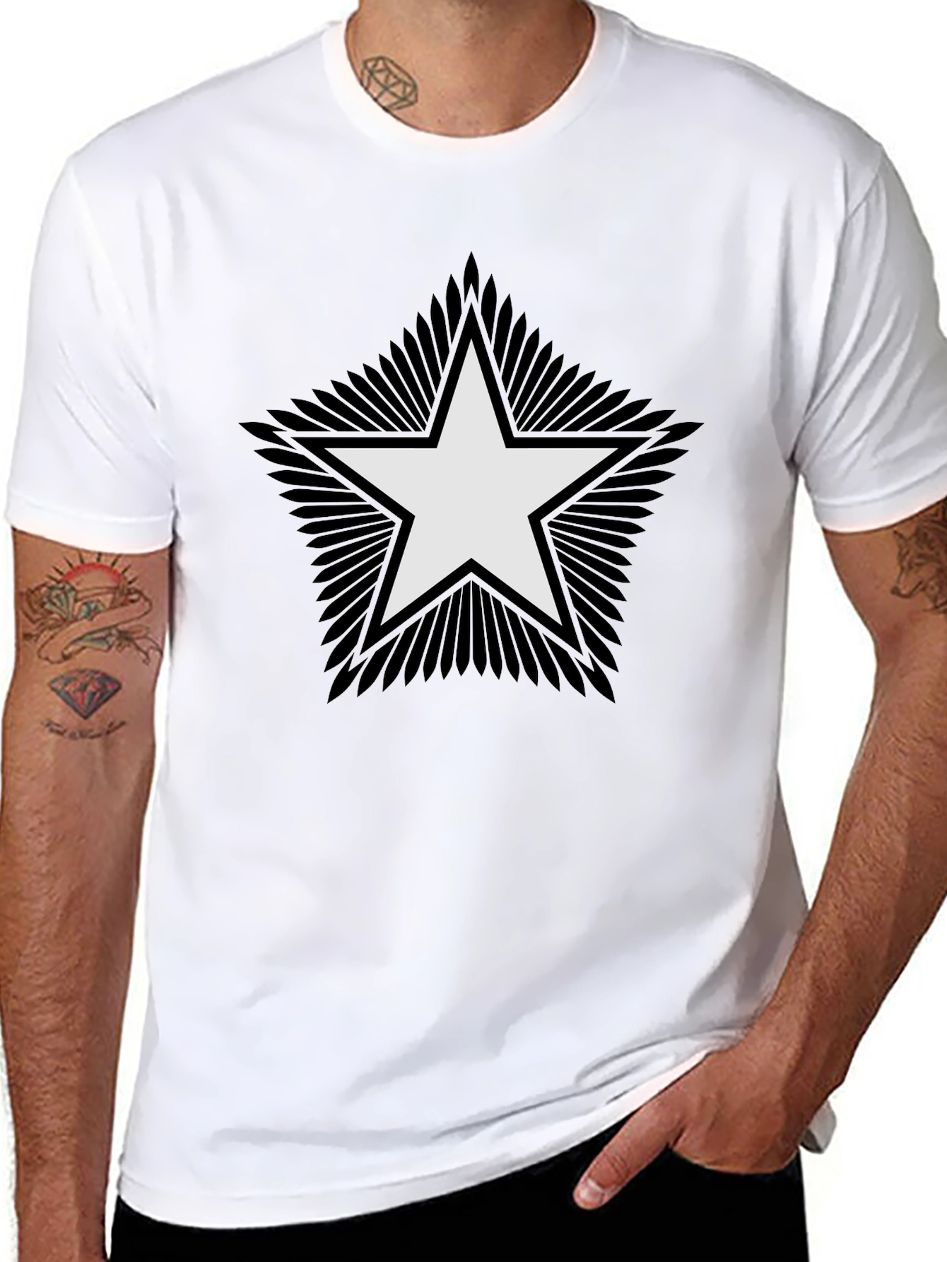 Star Graphic Tee - Modern Style