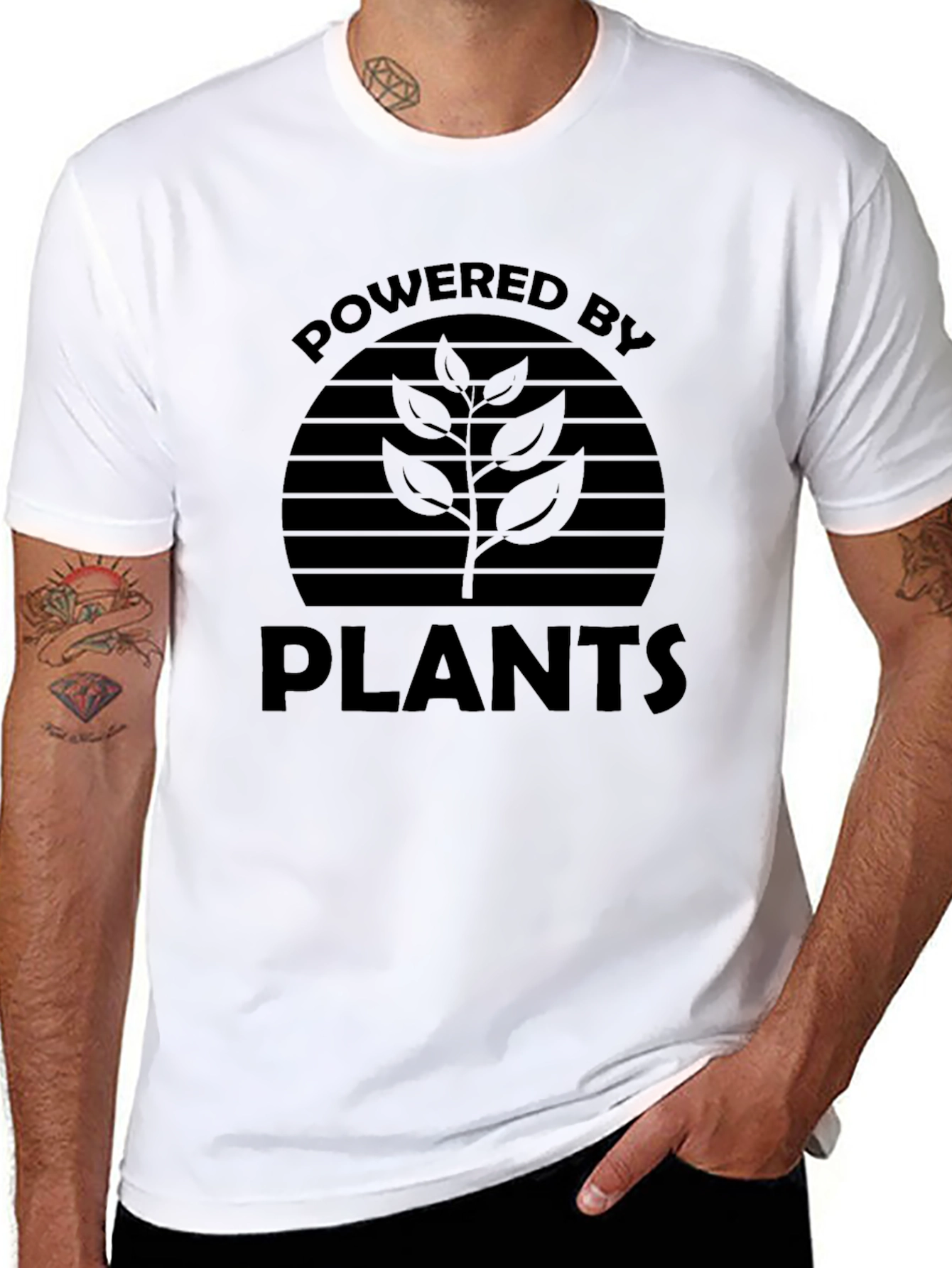 Powered by Plants Black T-Shirt