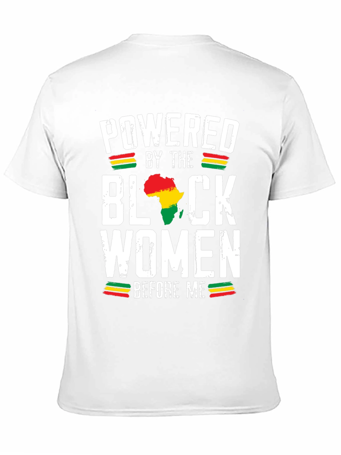 Powered by Black Women T-Shirt - Africa Map