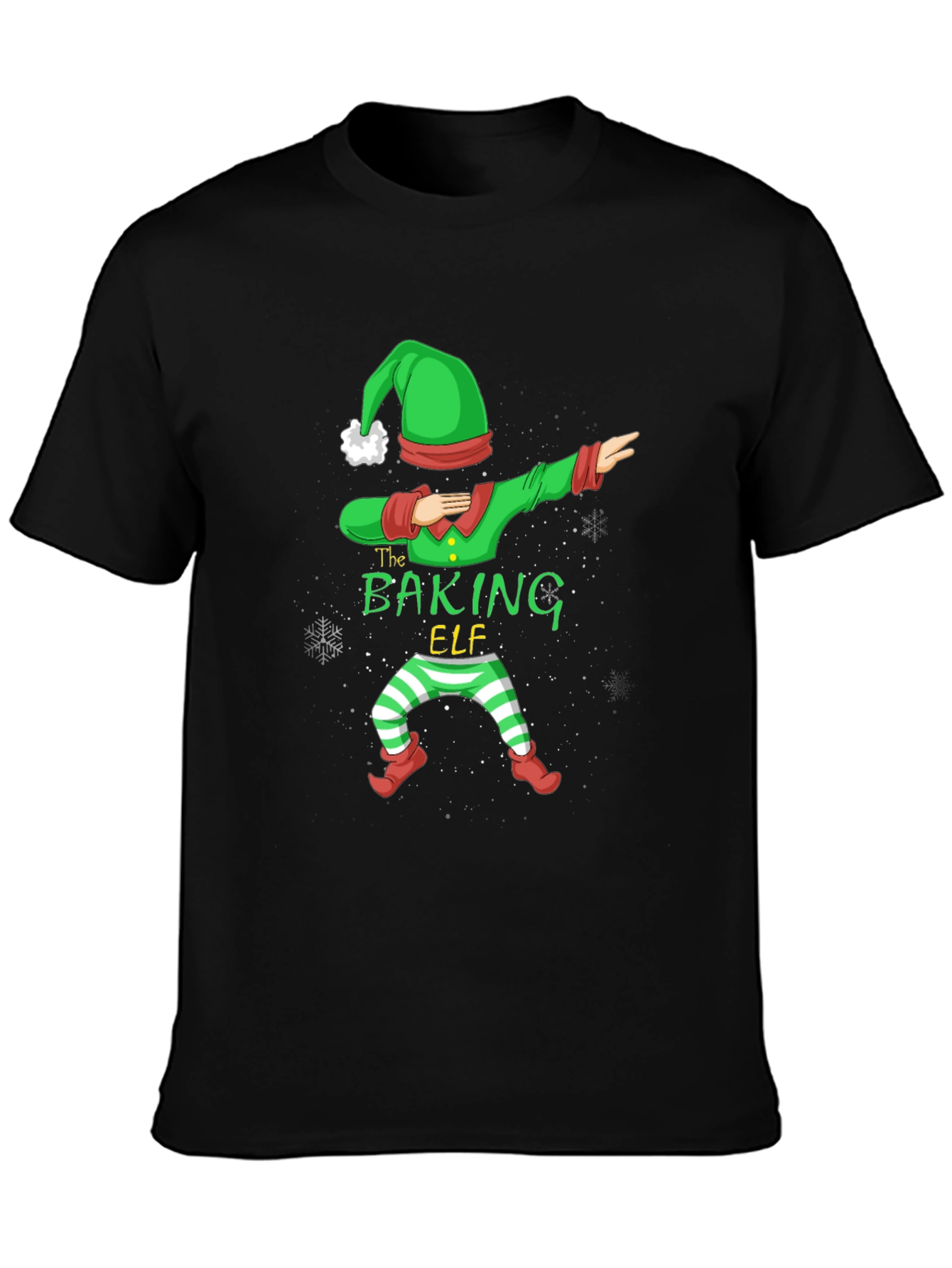 The Baking Elf Dab Funny Holiday T-Shirt