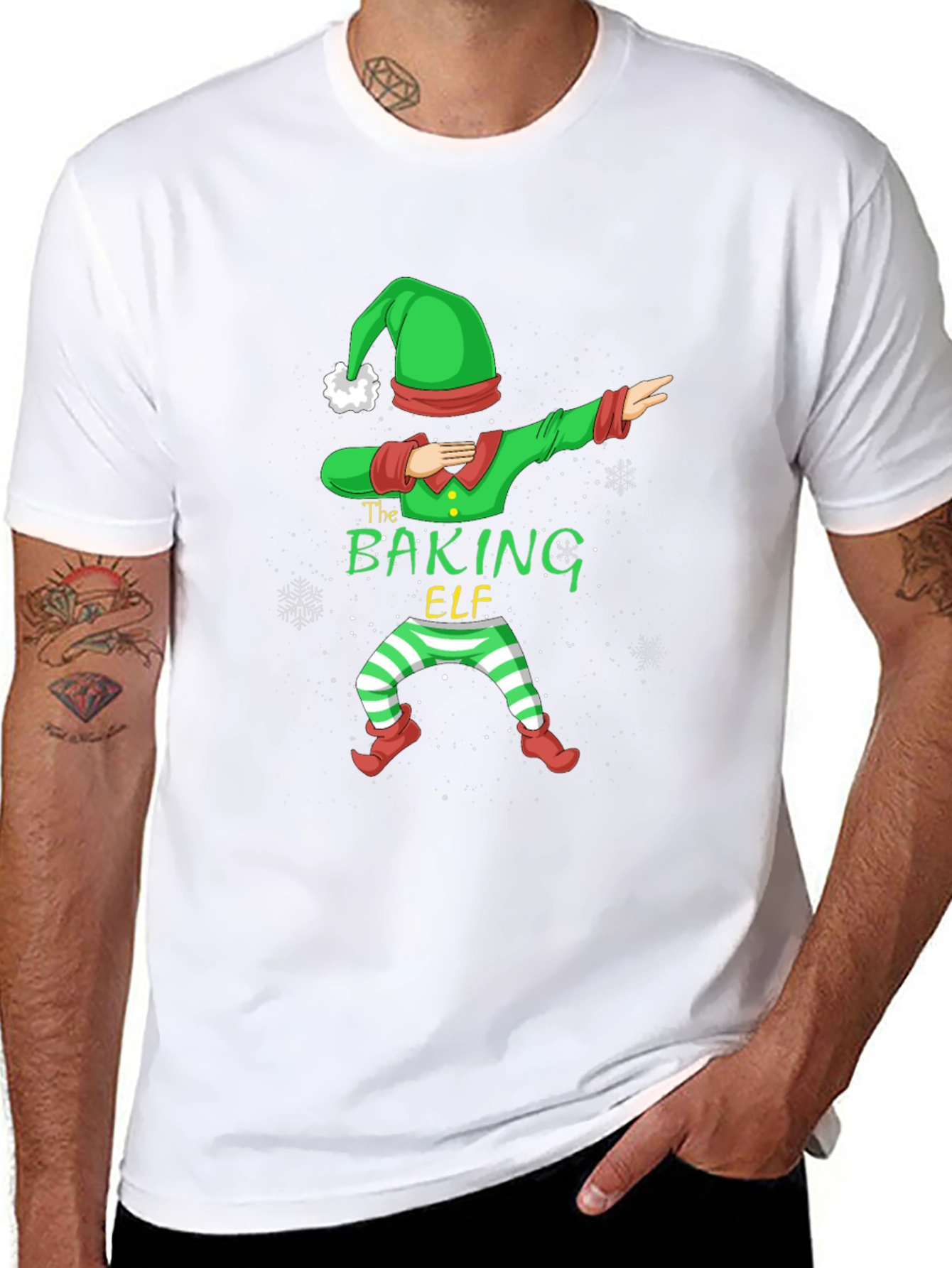 The Baking Elf Dab Funny Holiday T-Shirt
