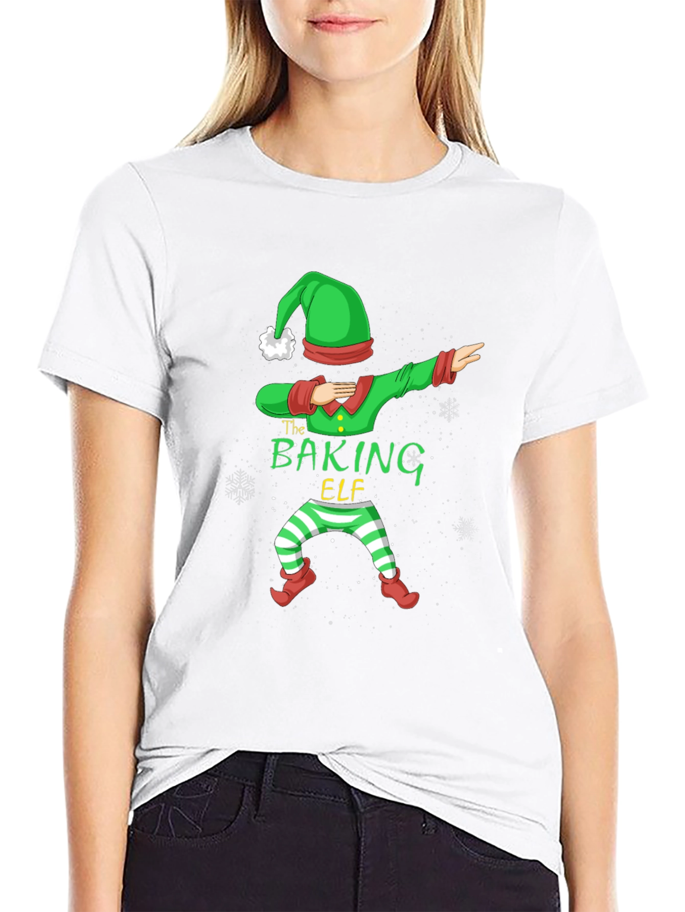 The Baking Elf Dab Funny Holiday T-Shirt