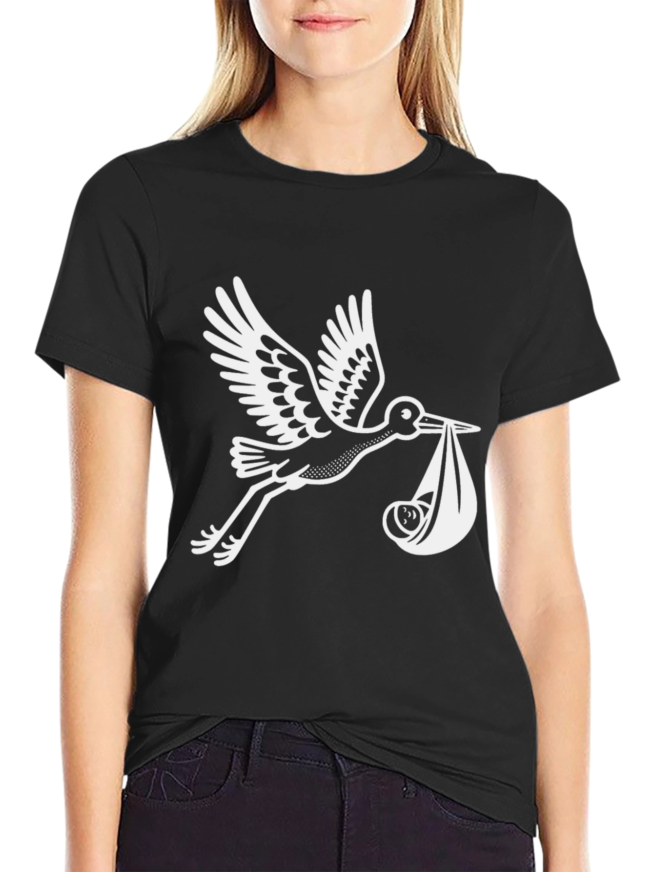 Stork Delivery Graphic T-Shirt