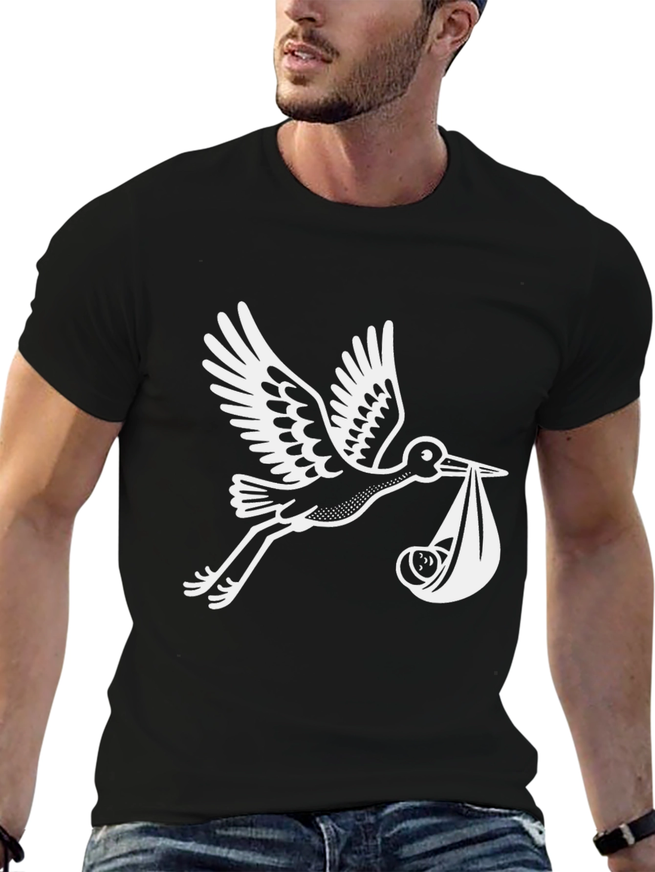 Stork Delivery Graphic T-Shirt