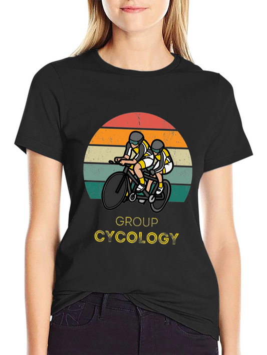 Group Cycology Graphic Tee - Cycling Lovers T-Shirt