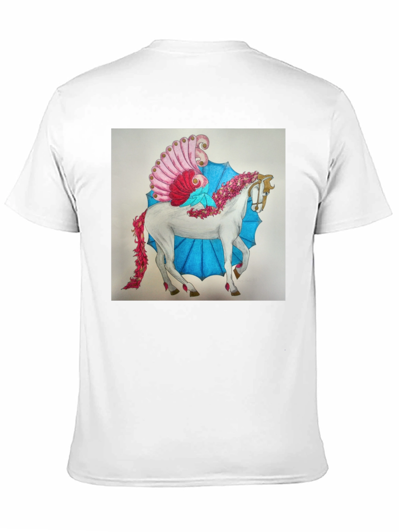 Fantasy Horse Graphic Tee - Black