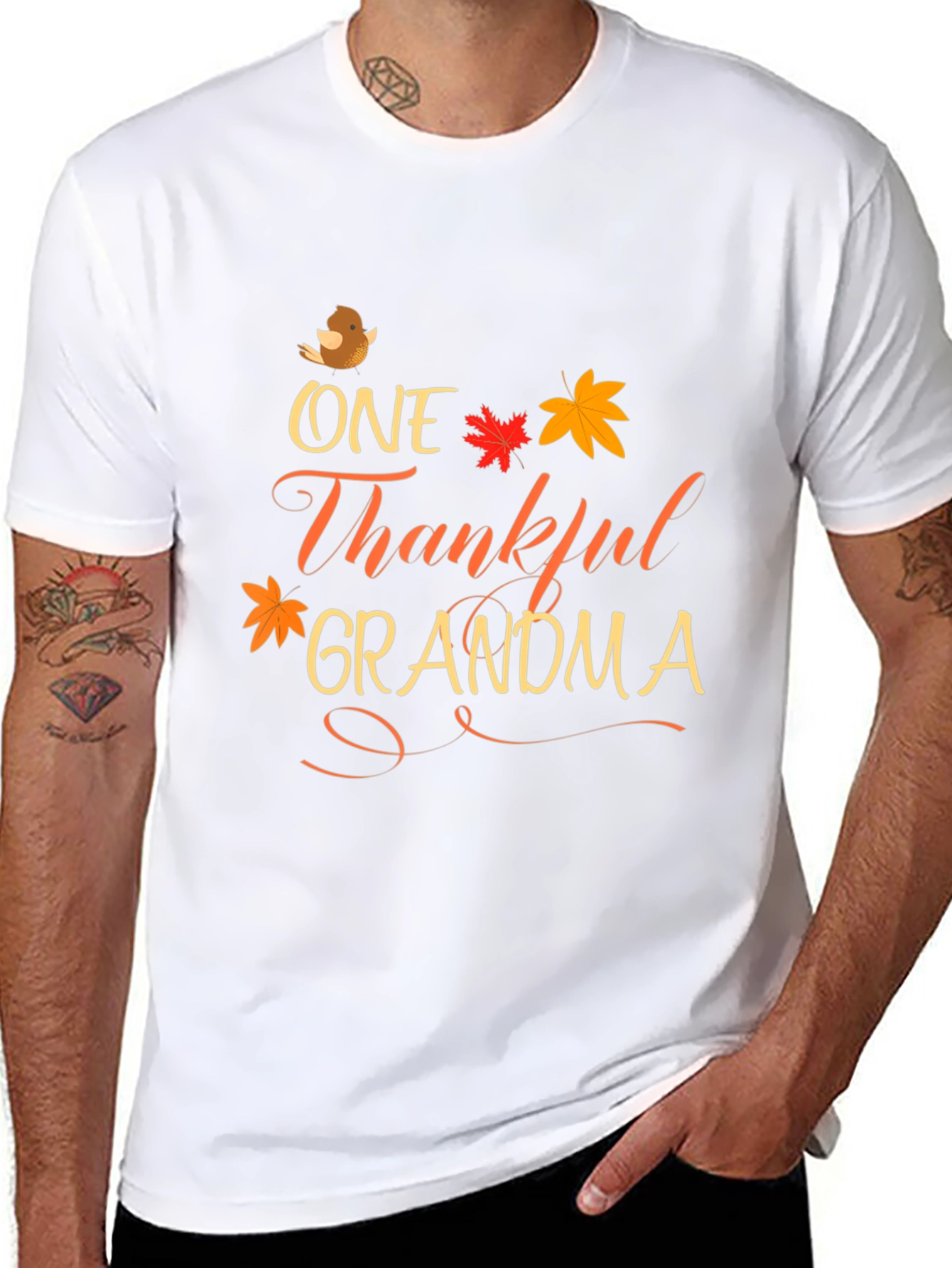 One Thankful Grandma T-Shirt - Thanksgiving Apparel