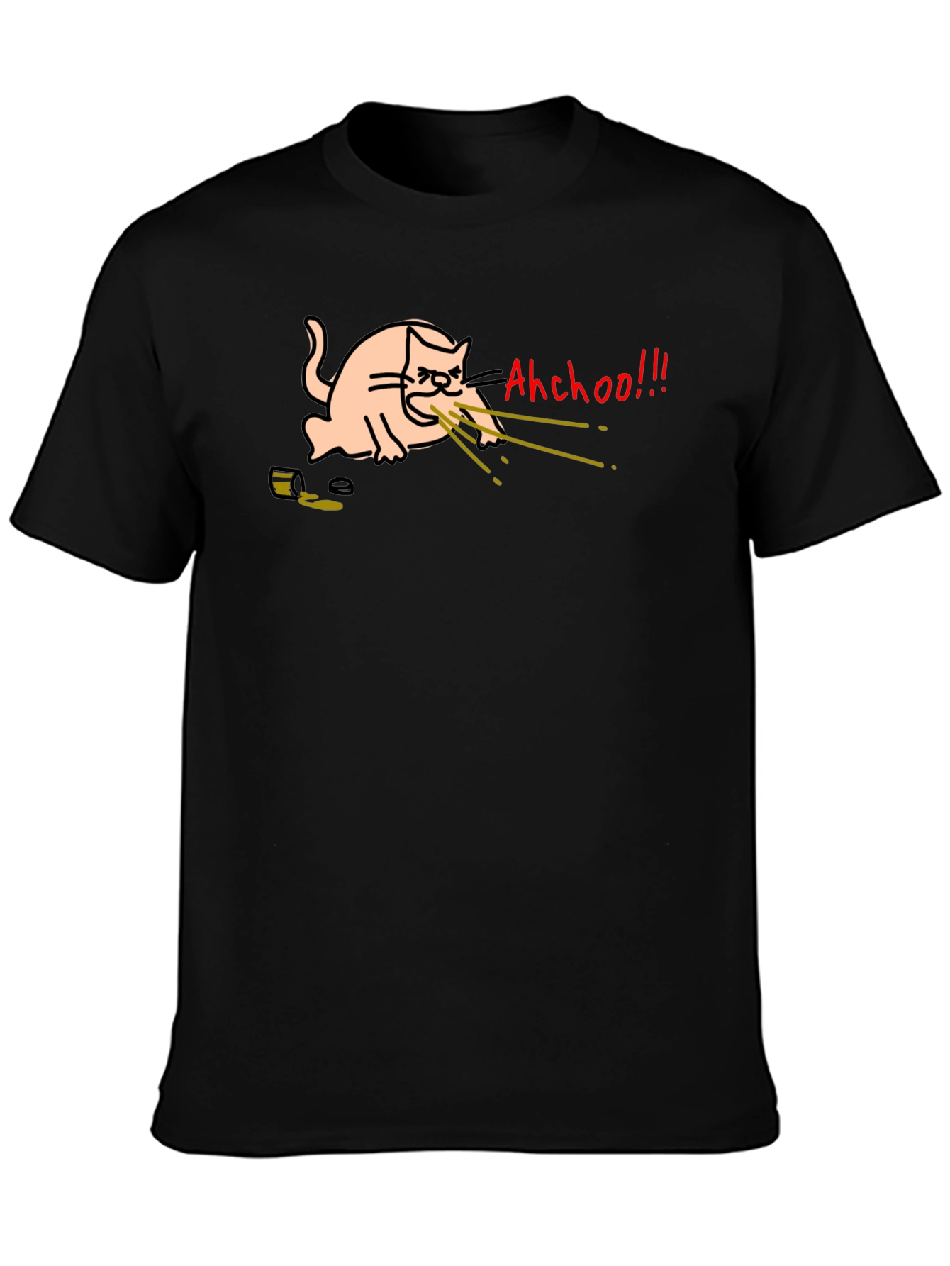 Funny Cat T-Shirt - Ahchoo!!! Graphic Tee