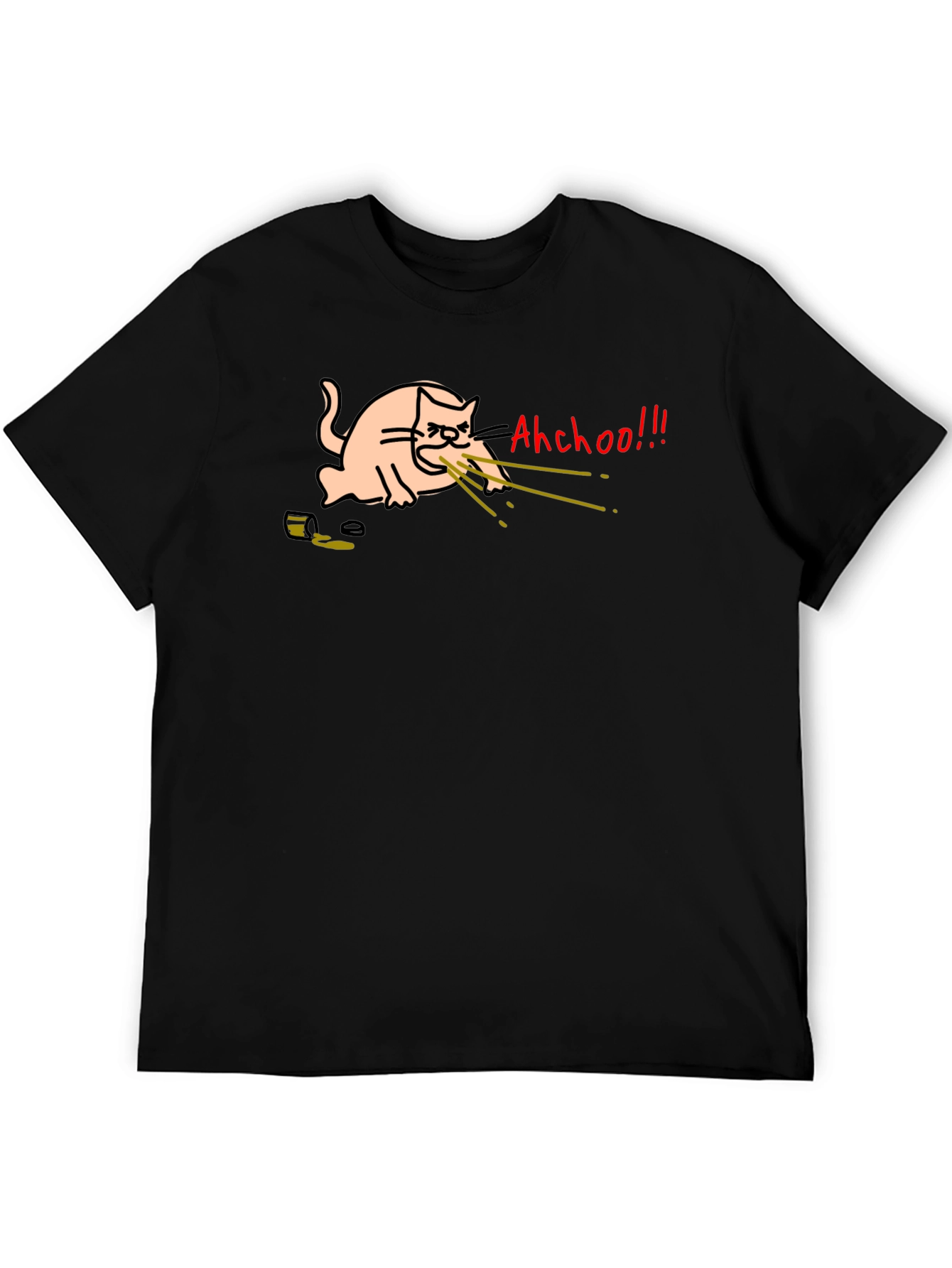 Funny Cat T-Shirt - Ahchoo!!! Graphic Tee