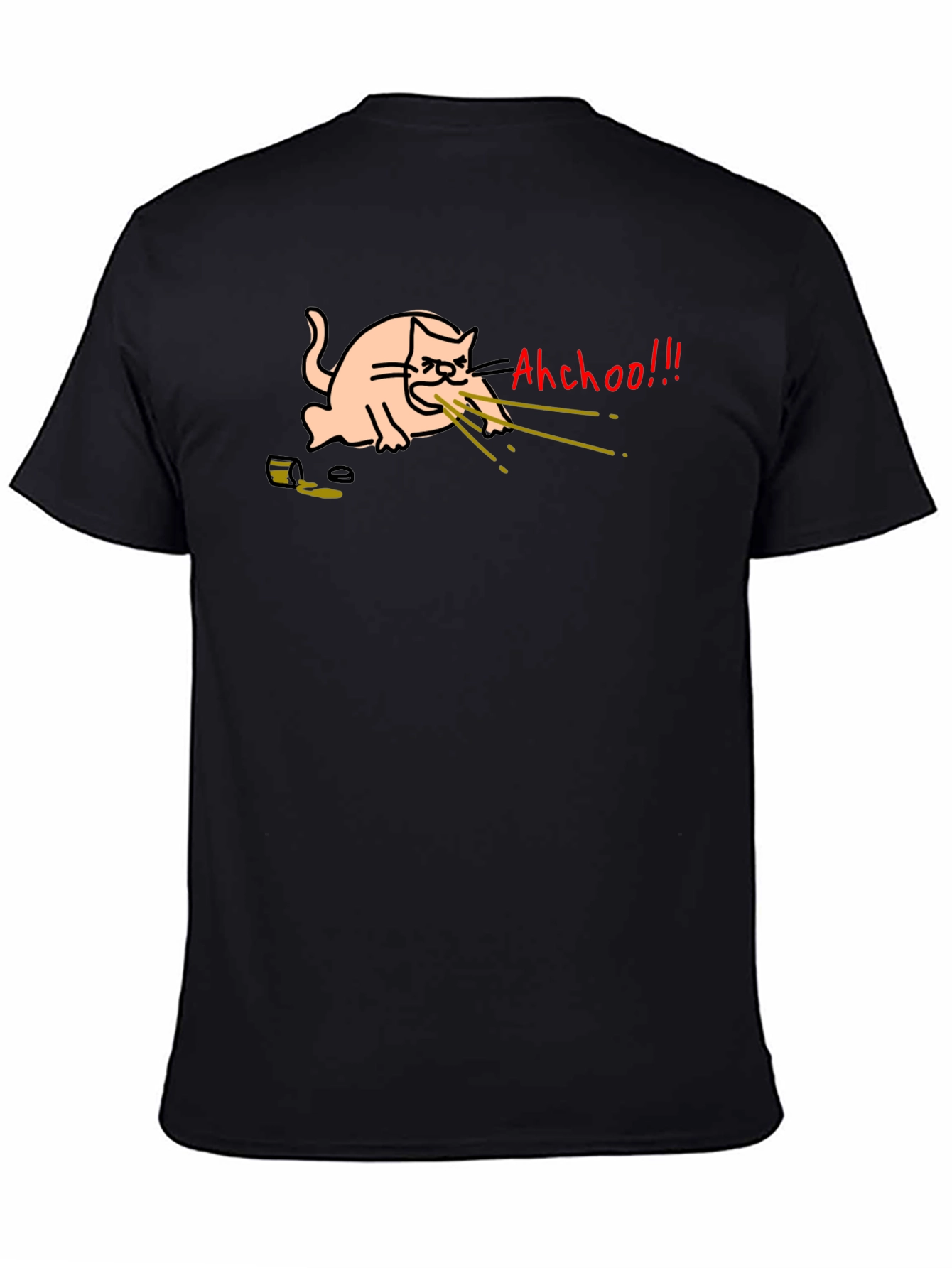 Funny Cat T-Shirt - Ahchoo!!! Graphic Tee