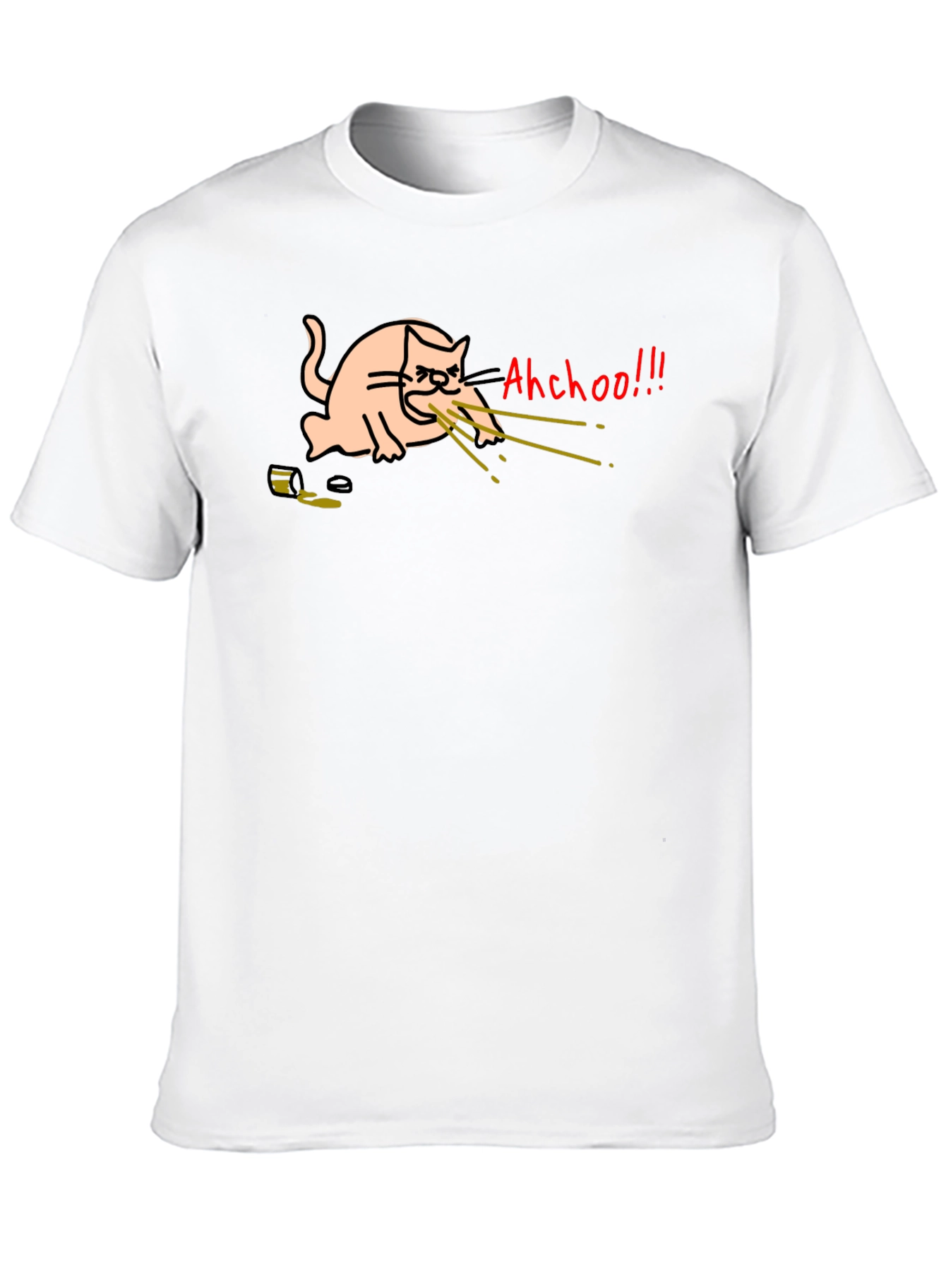 Funny Cat T-Shirt - Ahchoo!!! Graphic Tee