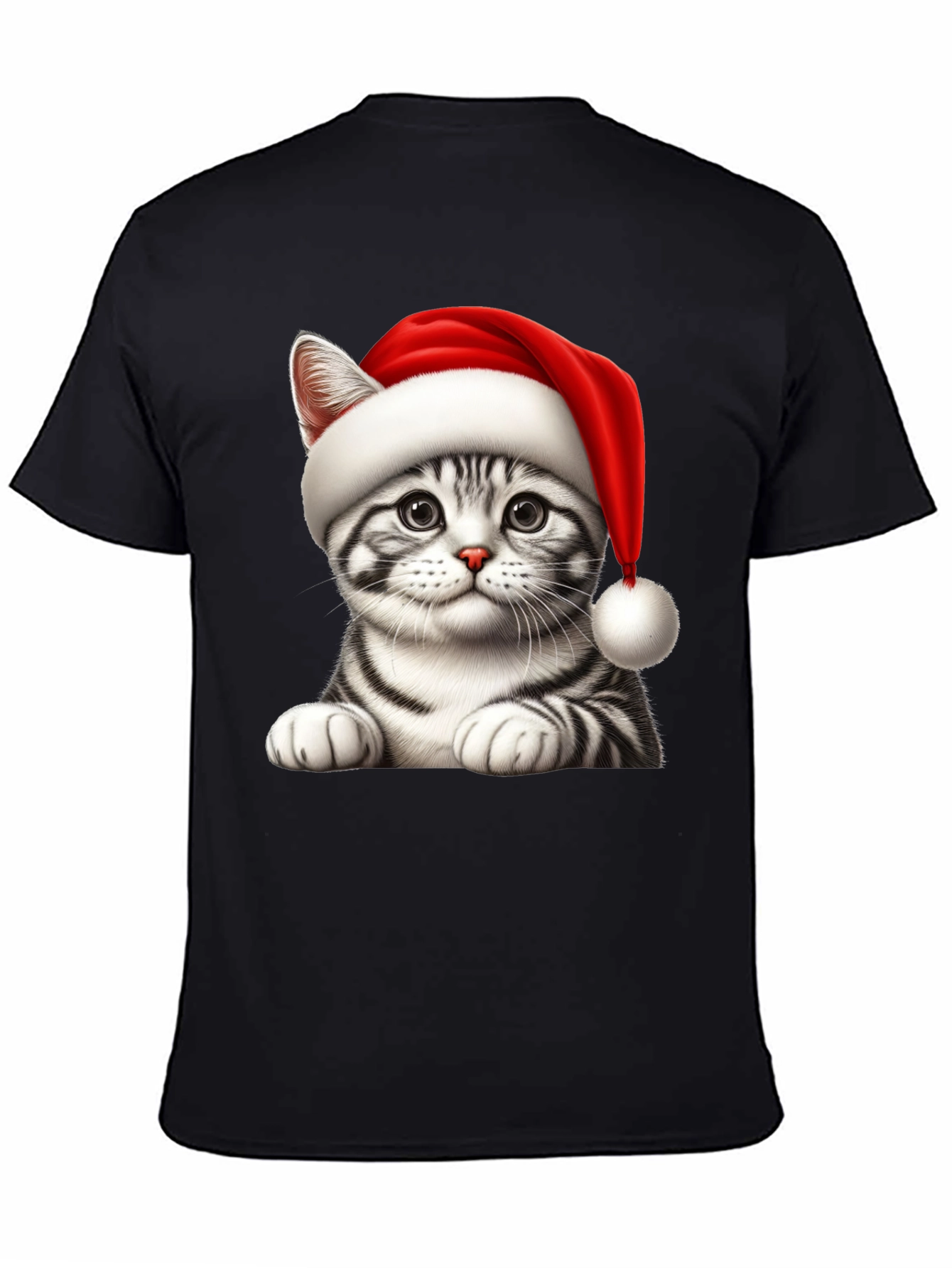 Festive Cat Tee - Holiday Cheer T-Shirt