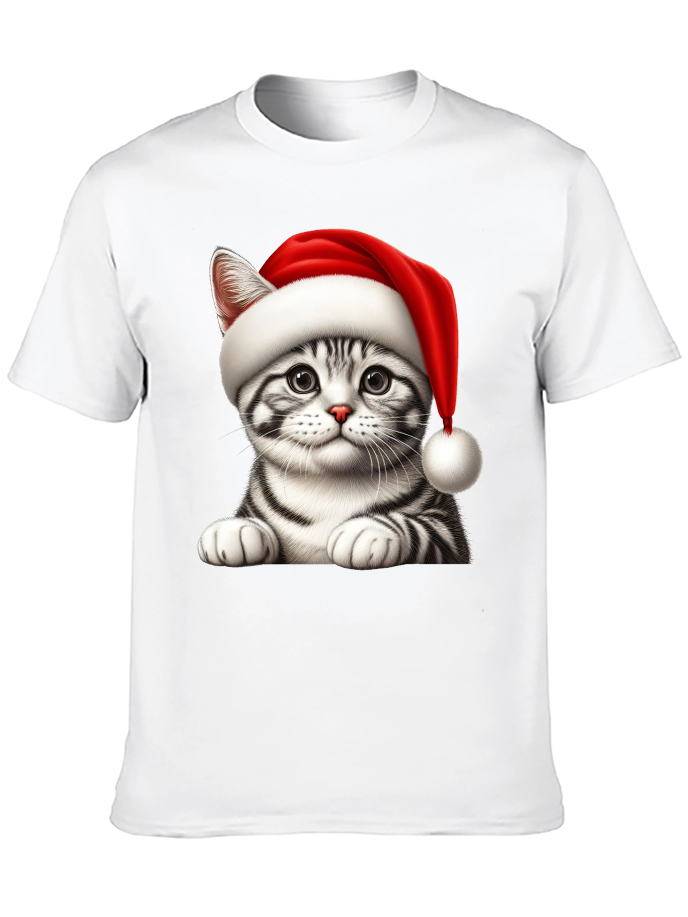 Festive Cat Tee - Holiday Cheer T-Shirt
