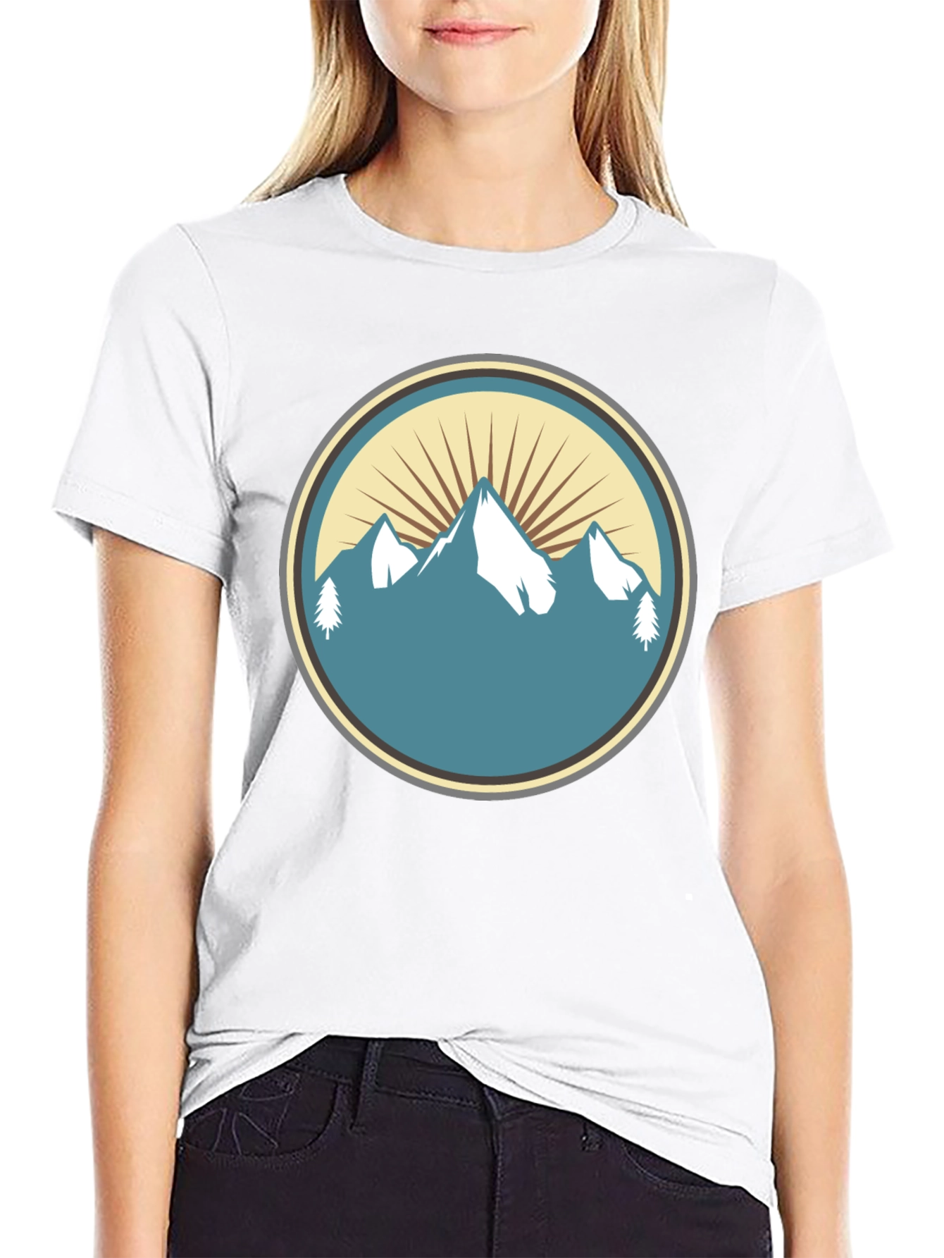 Mountain Peak Graphic Tee - Nature Inspired Style