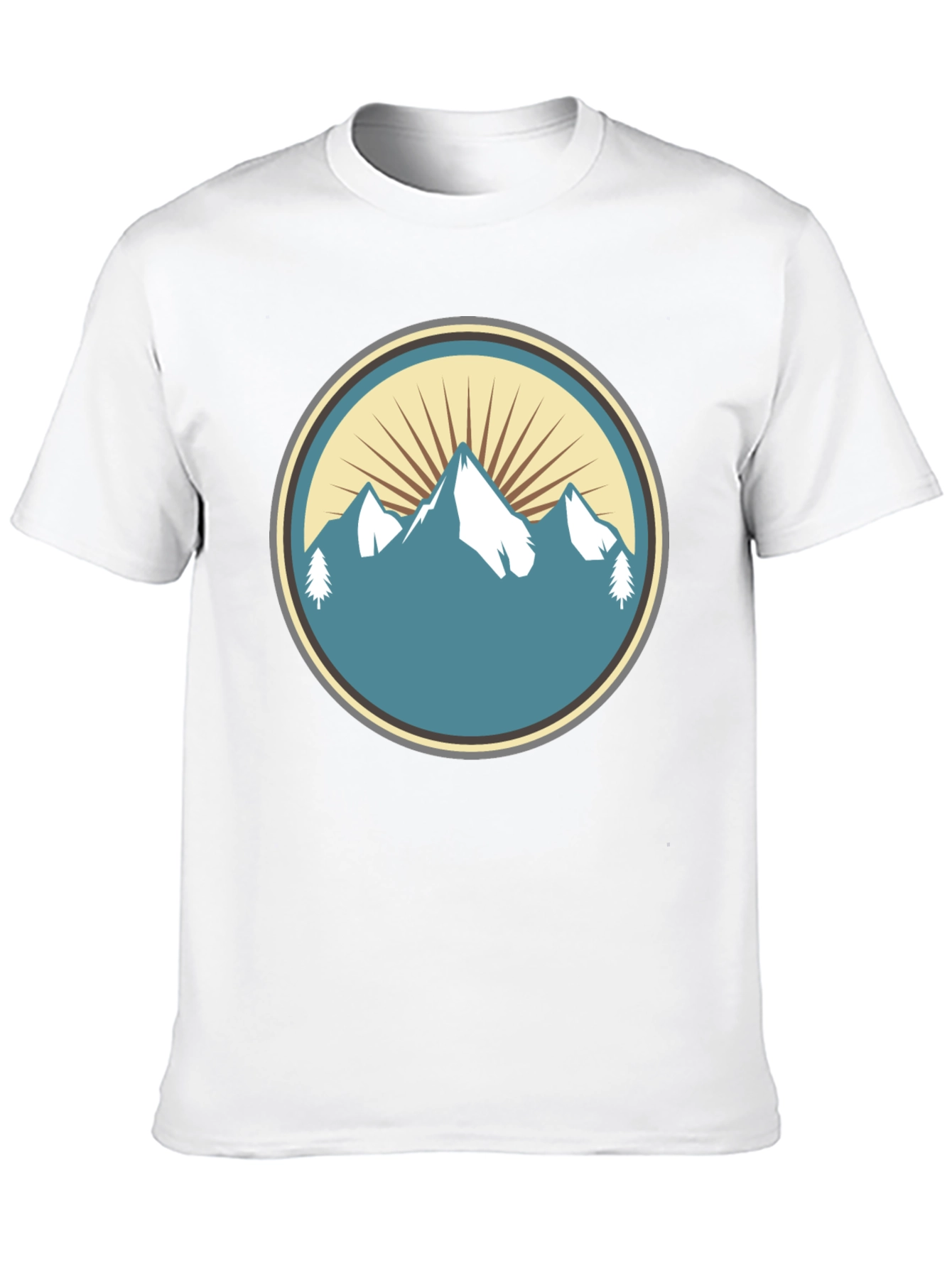 Mountain Peak Graphic Tee - Nature Inspired Style