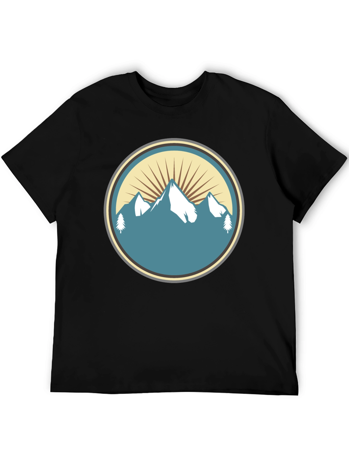 Mountain Peak Graphic Tee - Nature Inspired Style