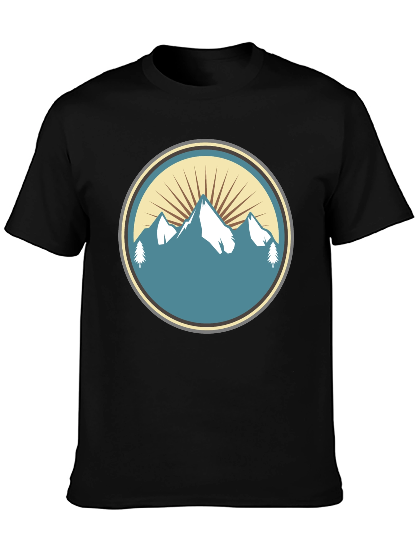 Mountain Peak Graphic Tee - Nature Inspired Style