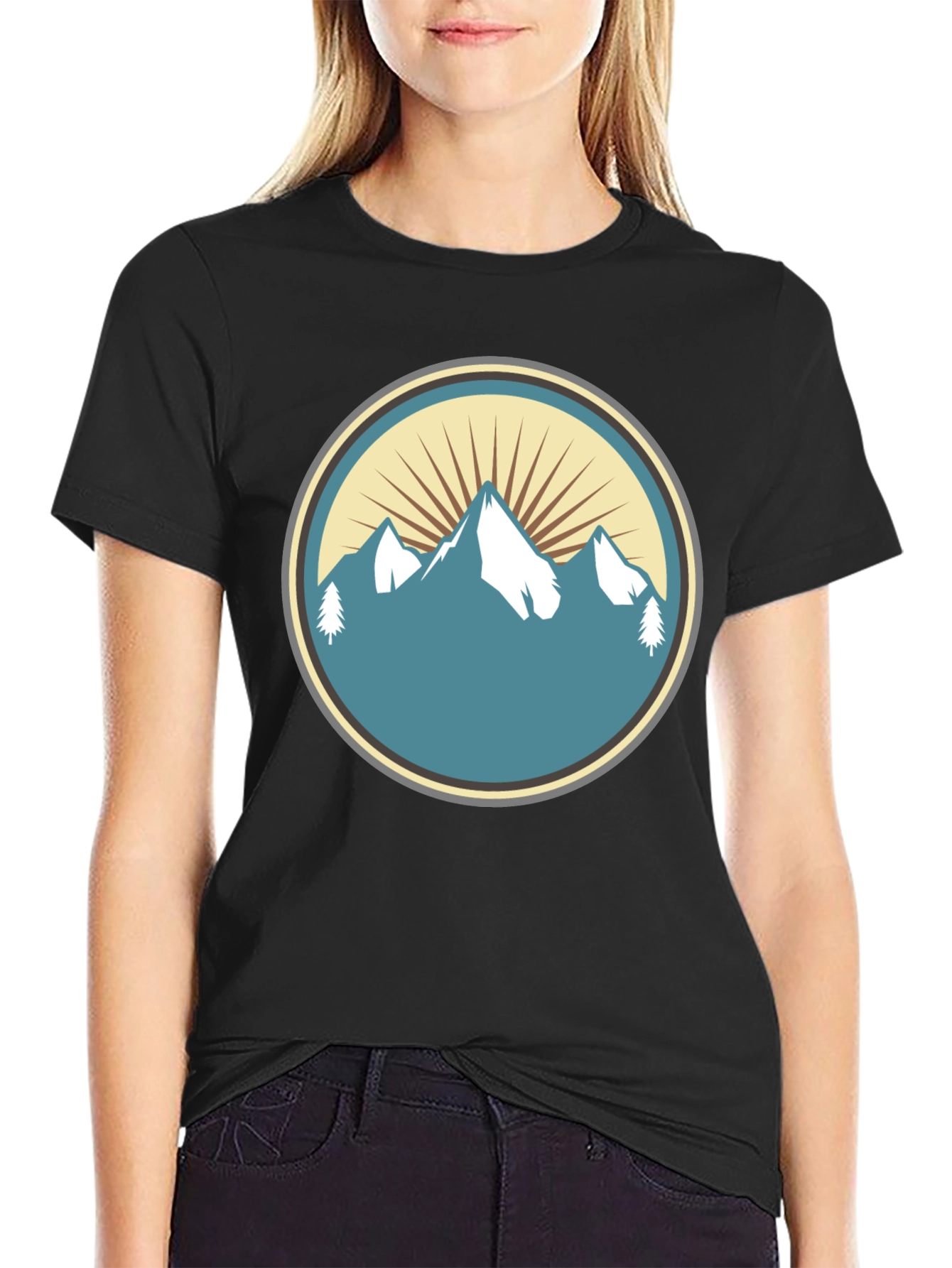 Mountain Peak Graphic Tee - Nature Inspired Style