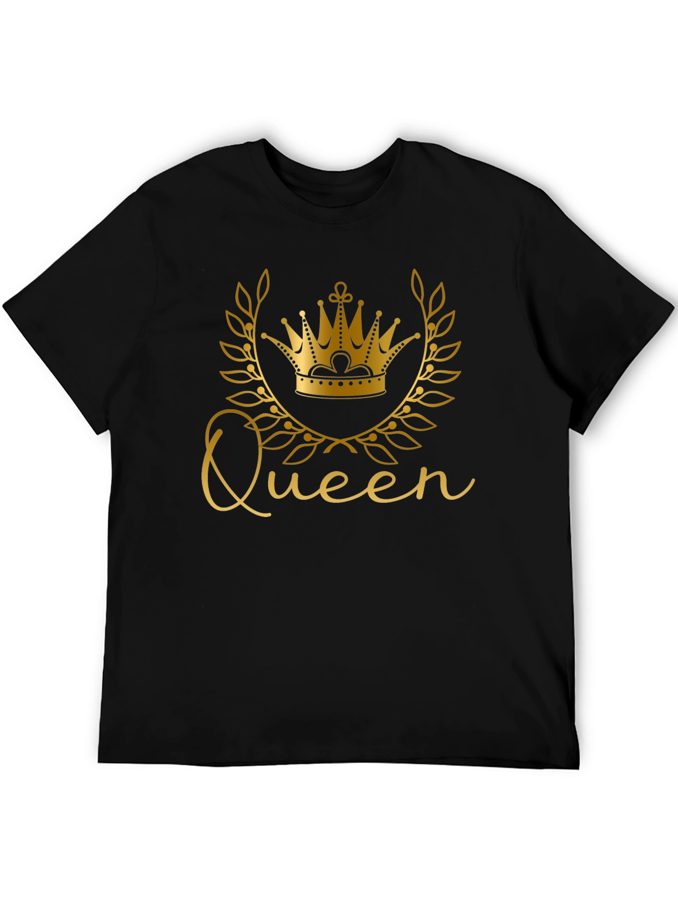 Queen Crown Black T-Shirt - Stylish Graphic Tee