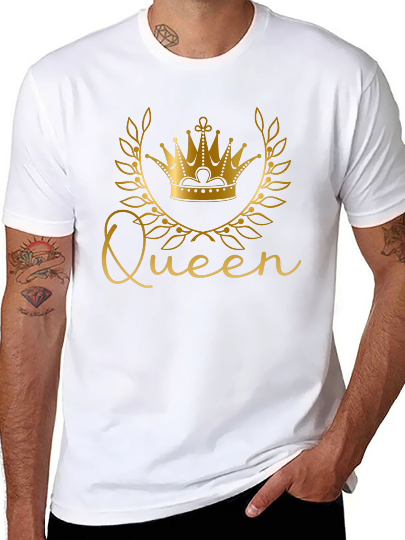 Queen Crown Black T-Shirt - Stylish Graphic Tee