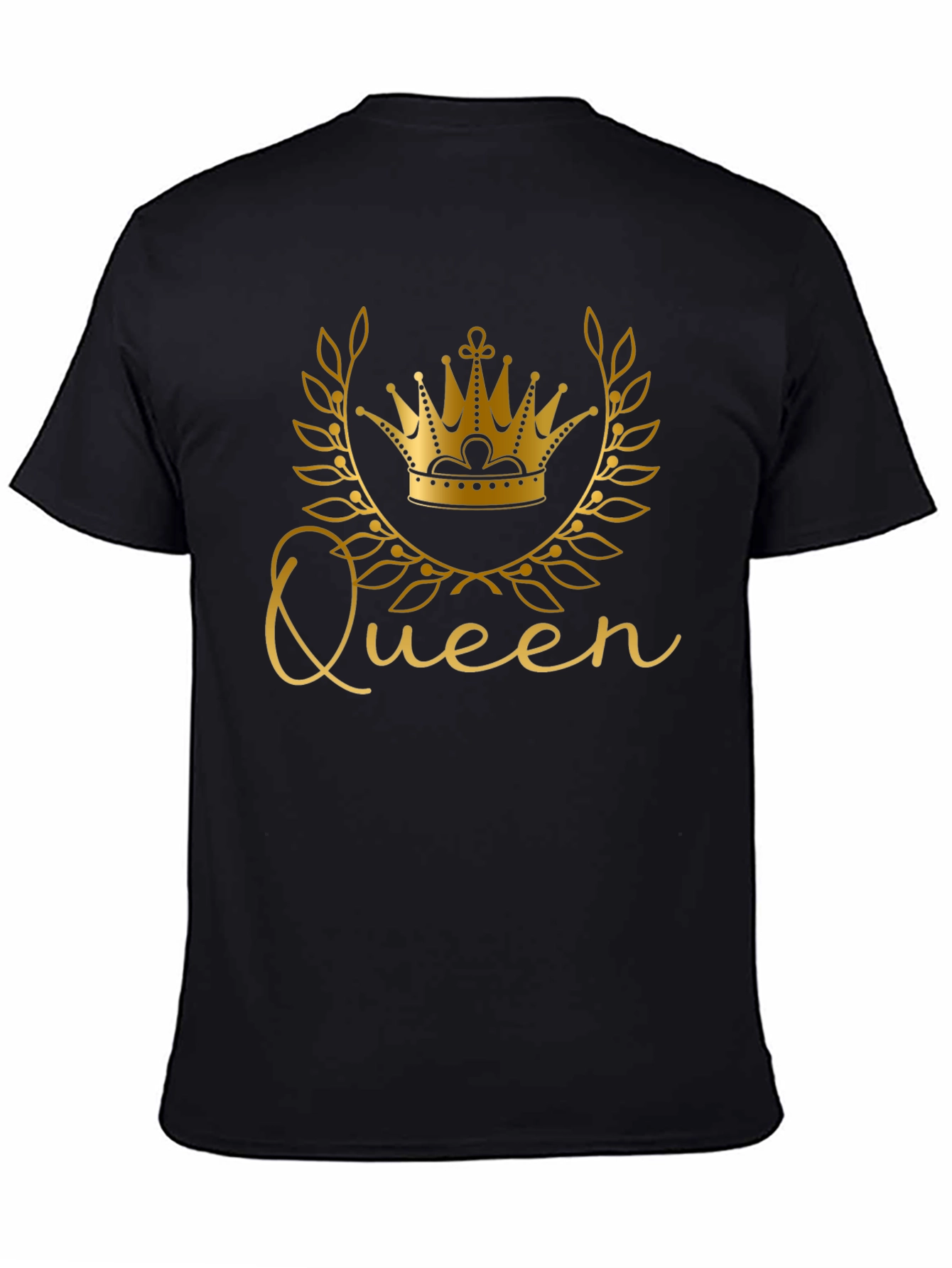 Queen Crown Black T-Shirt - Stylish Graphic Tee
