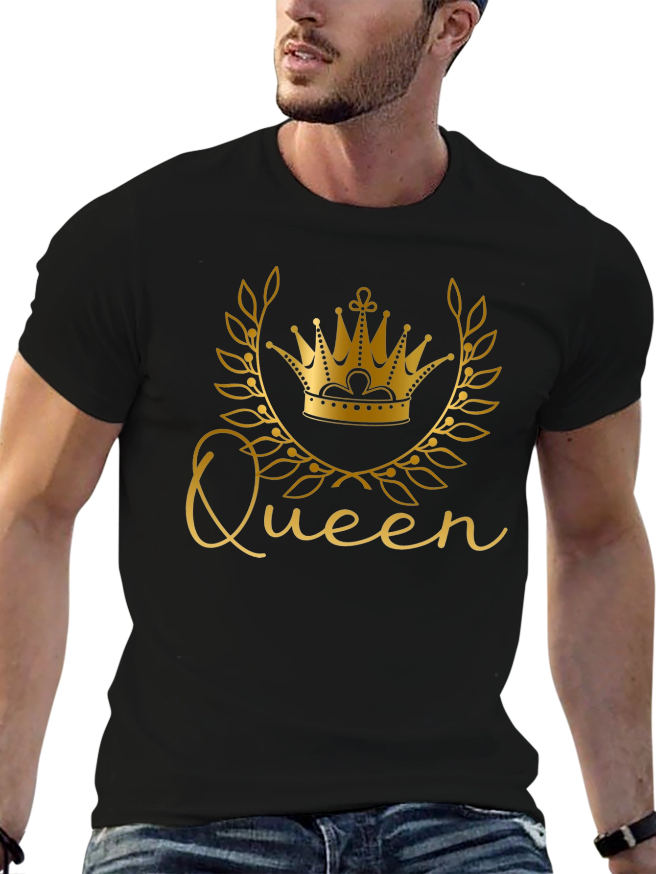 Queen Crown Black T-Shirt - Stylish Graphic Tee