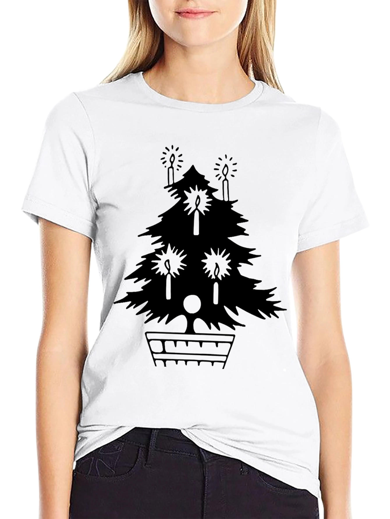 Festive Holiday Tree Graphic Tee