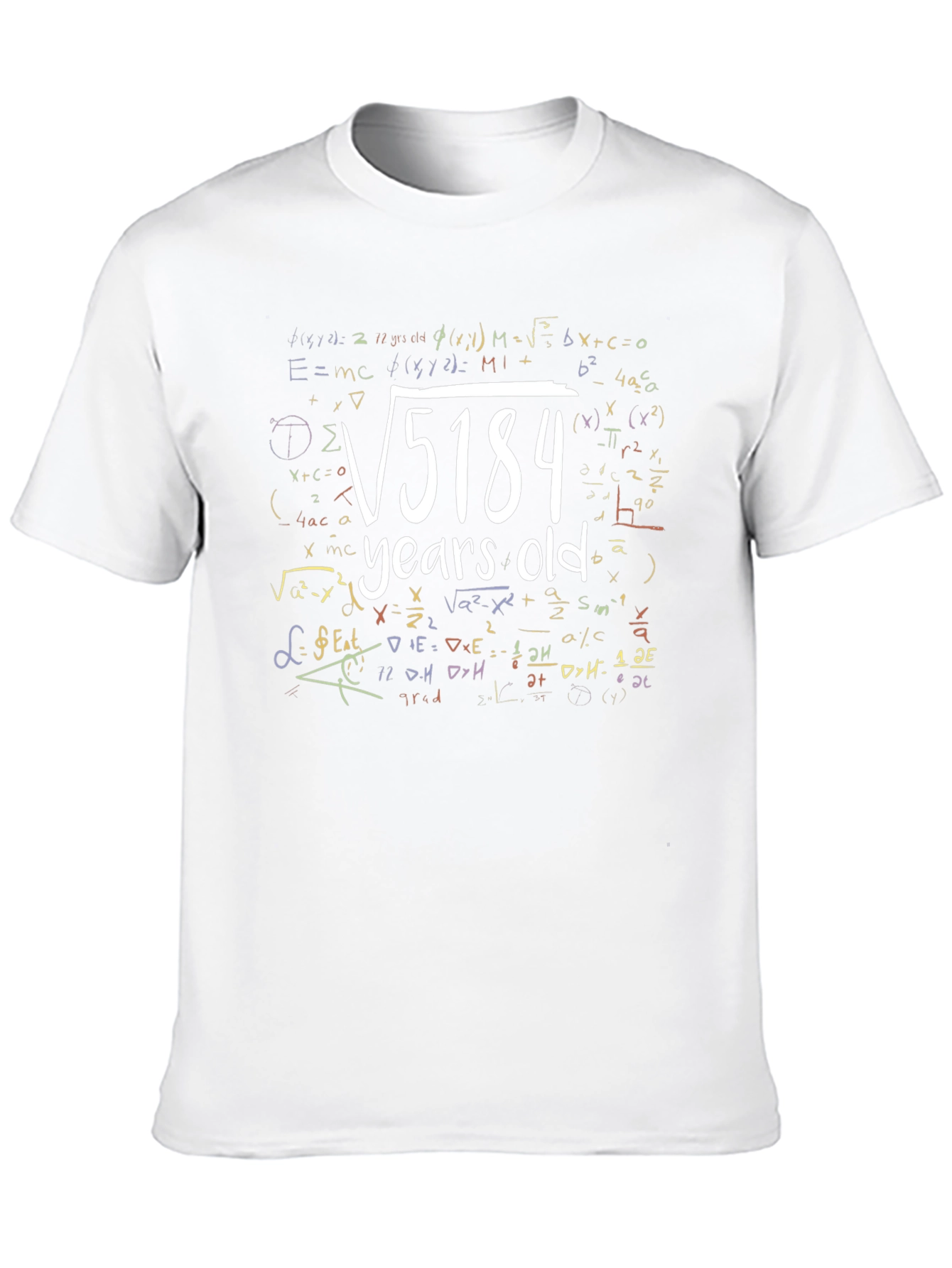 √5184 Years Old Math Formula T-Shirt