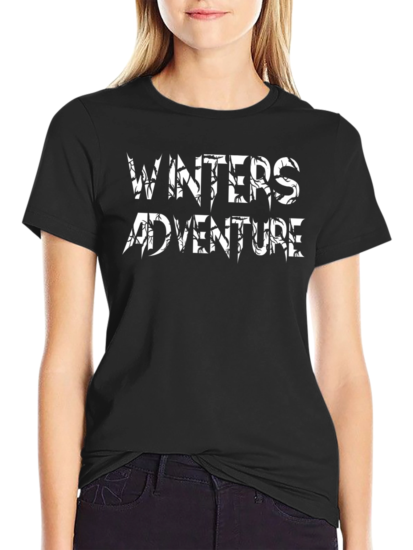 Winters Adventure Black Graphic Tee