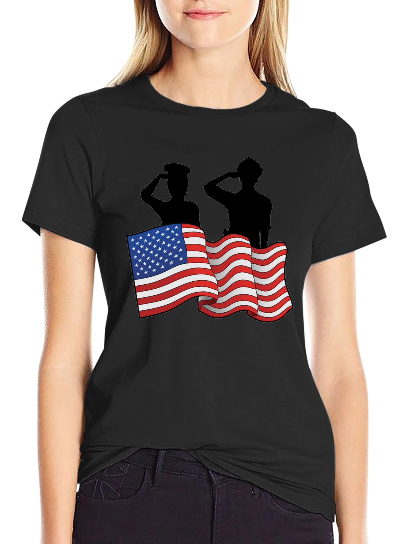 Patriotic Salute Graphic Tee