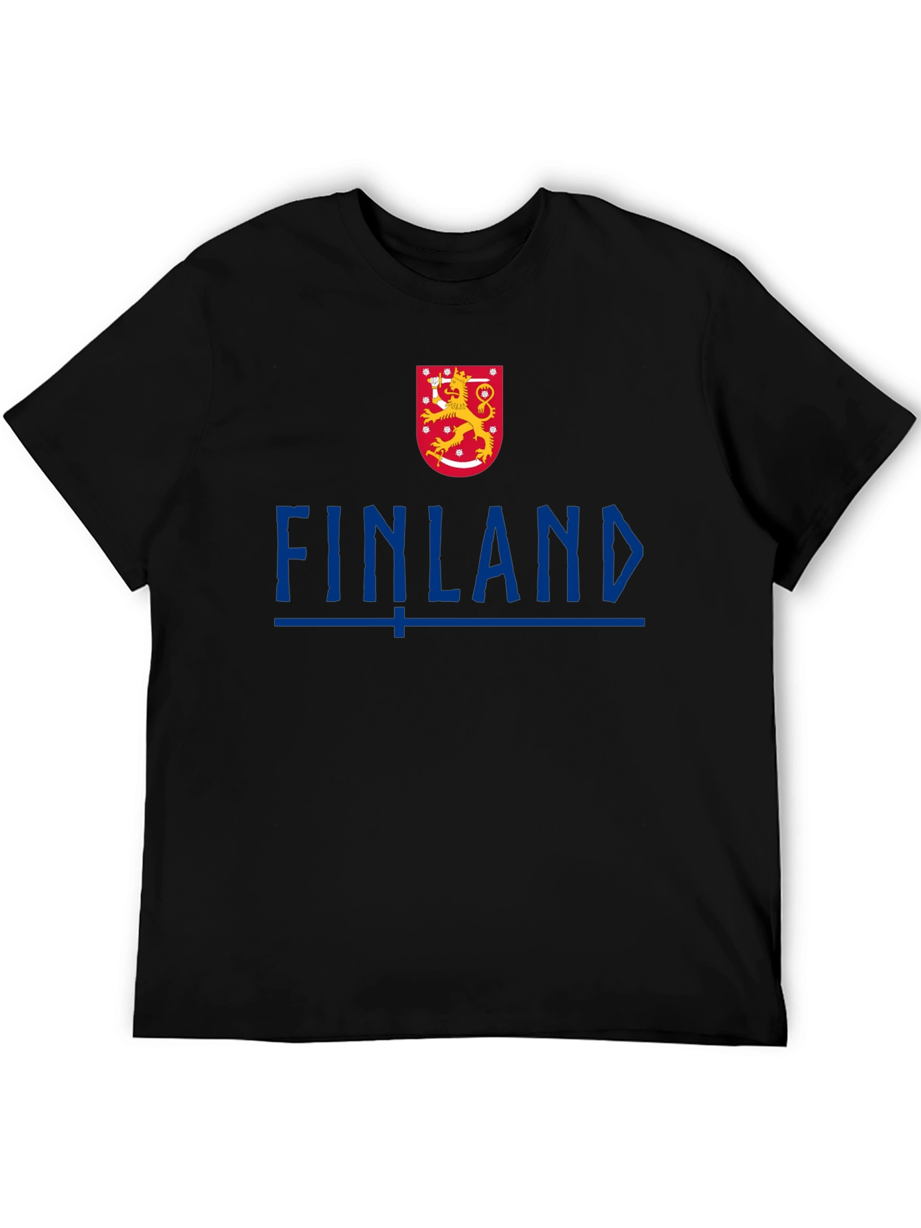 Finland Tee - Black T-Shirt with Finnish Lion Crest