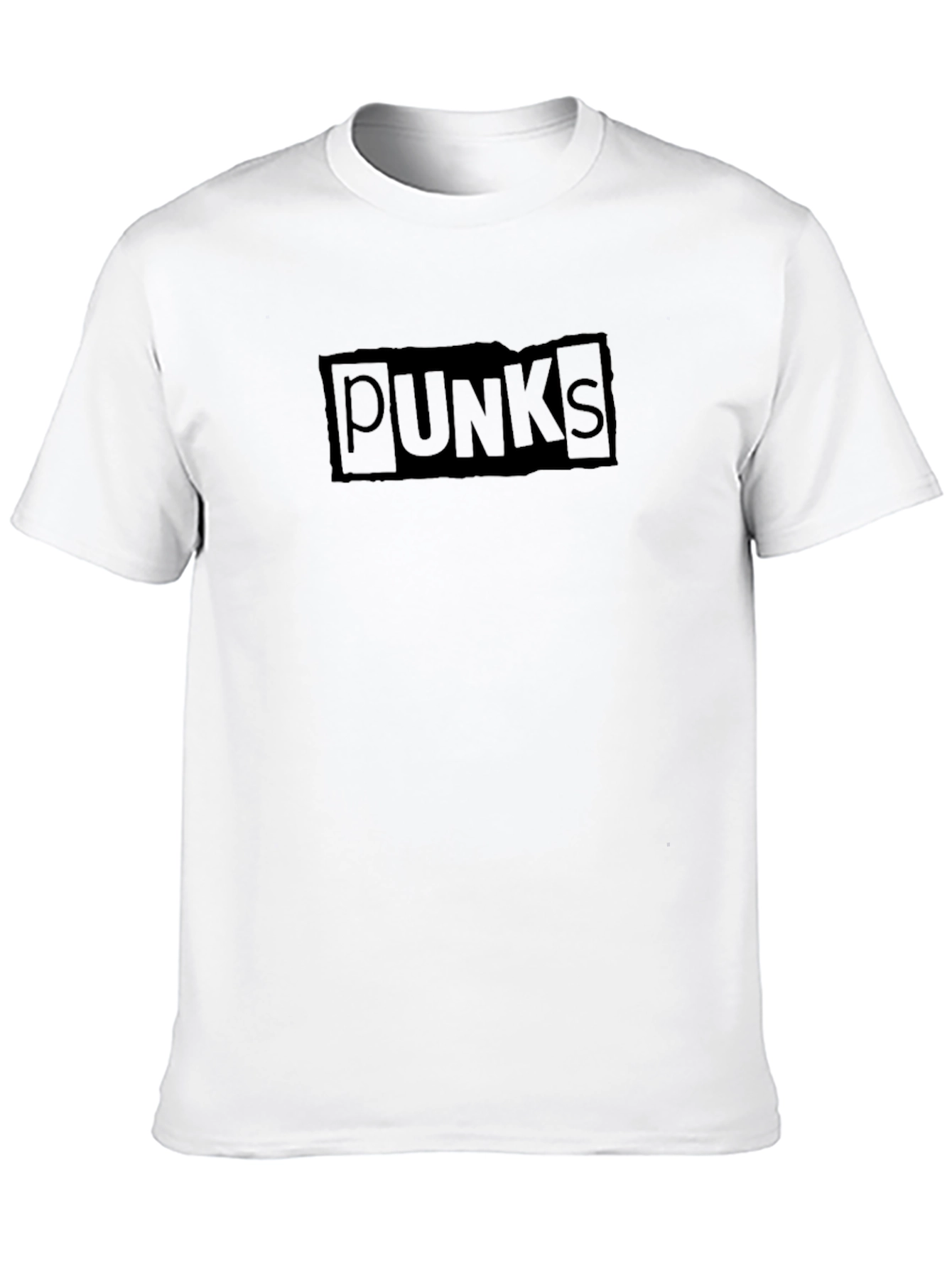 PUNKS Graphic Tee - Bold Black Statement T-Shirt