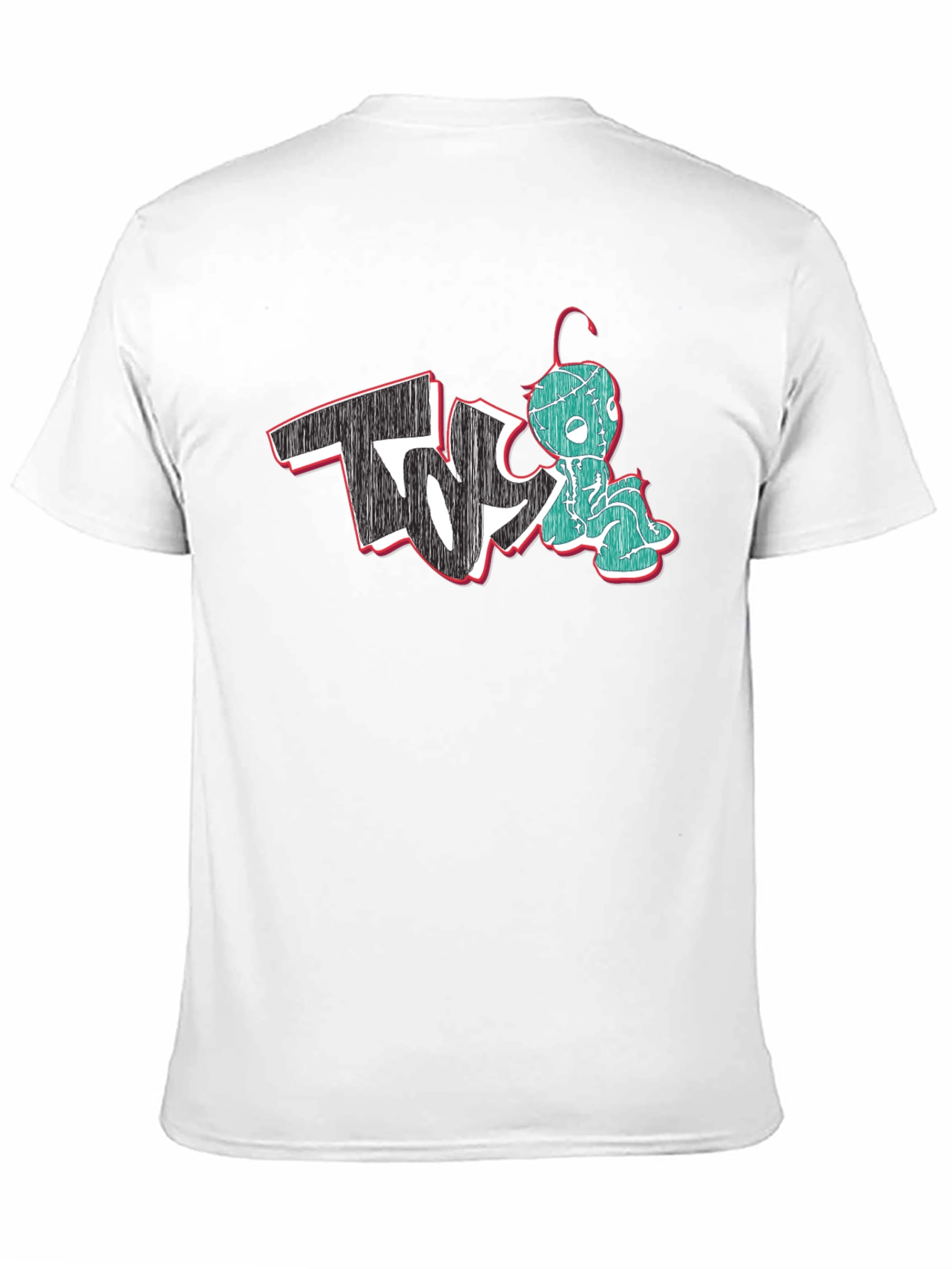 Unique Graphic Print Black T-Shirt