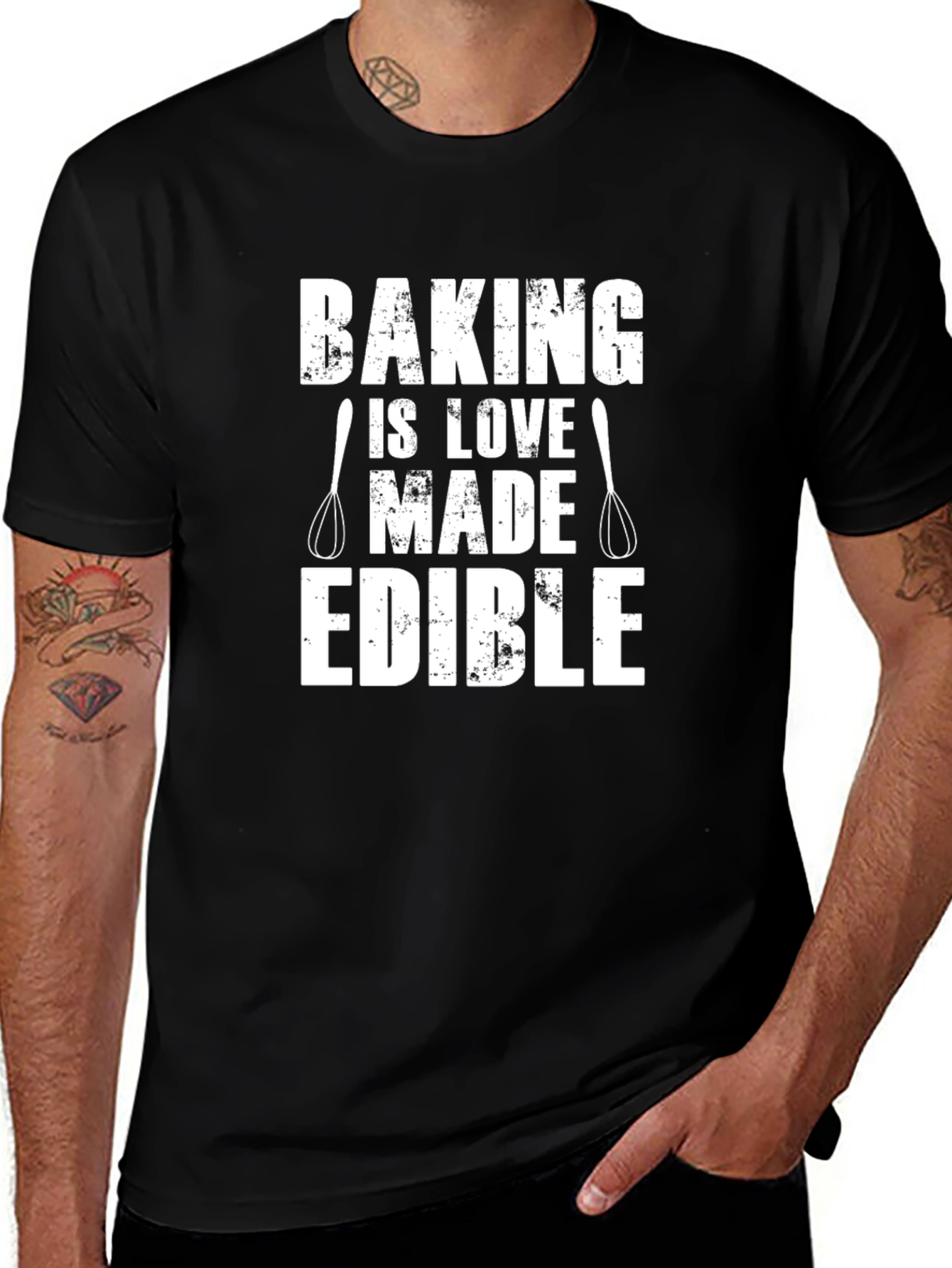 Baking is Love Made Edible Funny Baker T-Shirt